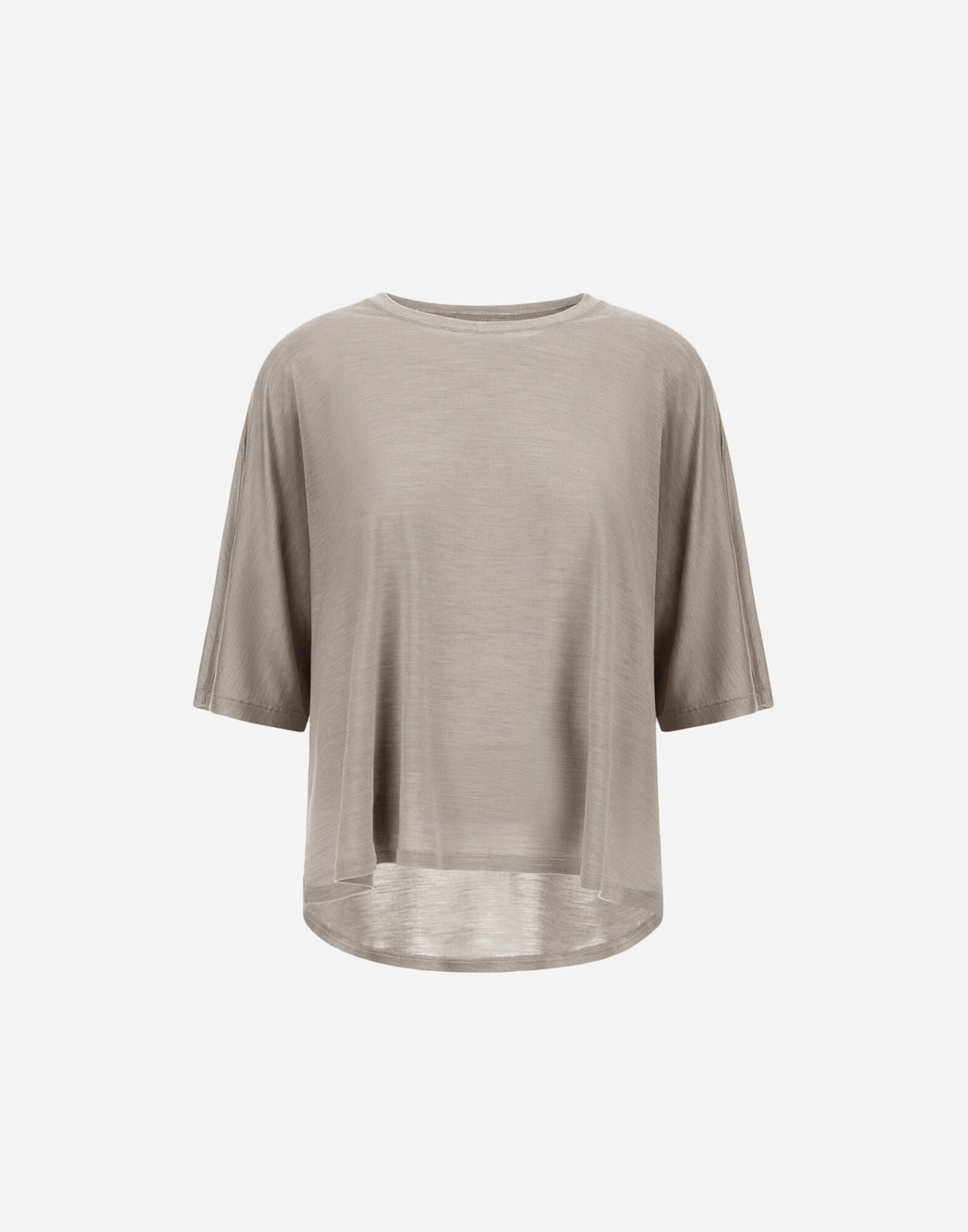 T-SHIRT IN LIGHT SILK & WOOL