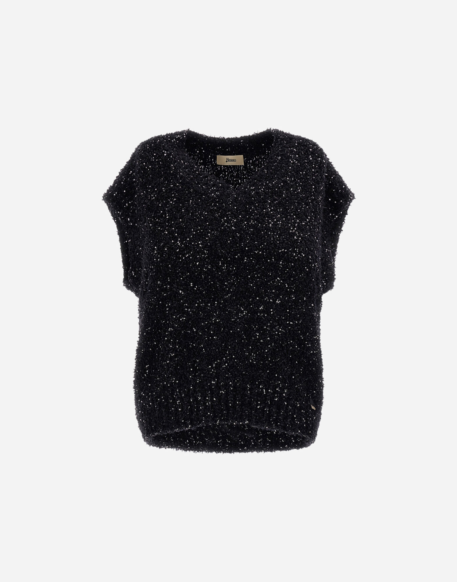 VEST IN NEW PLAIN SEQUINS