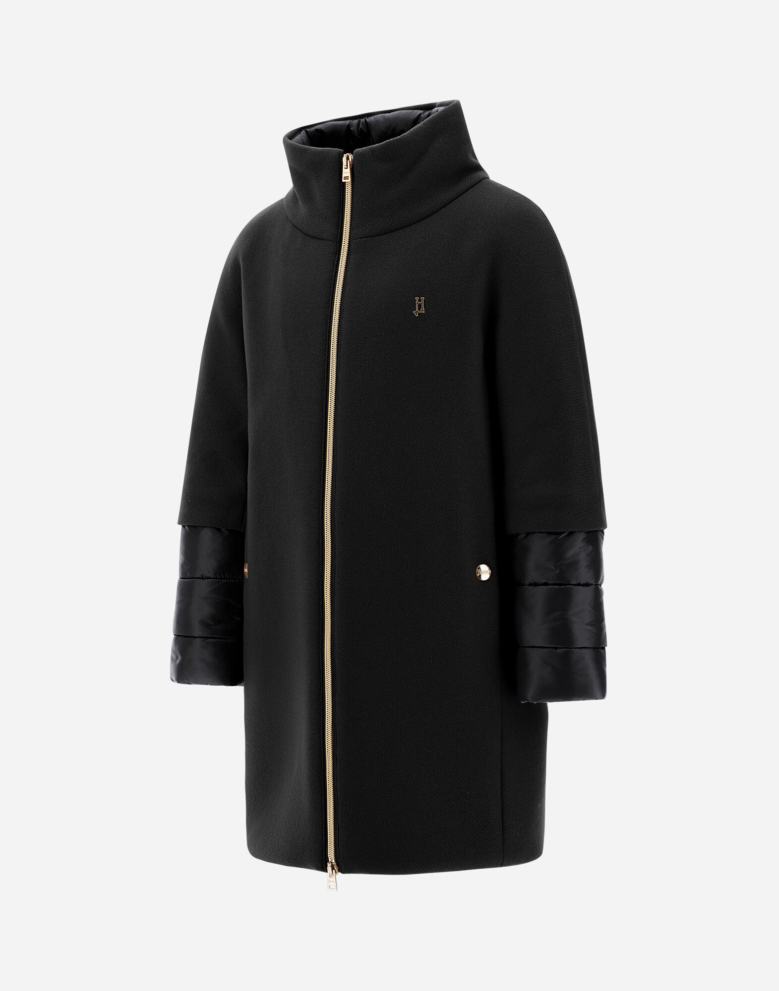 COAT IN ECOWOOL AND NYLON ULTRALIGHT