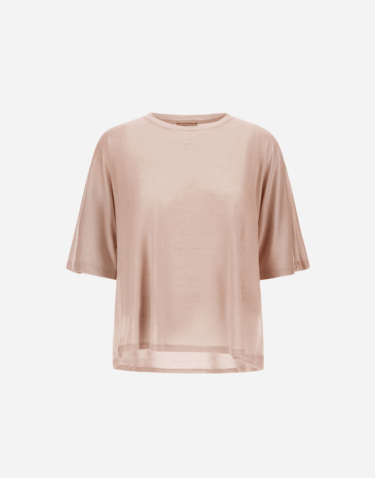 T-SHIRT IN LIGHT SILK & WOOL