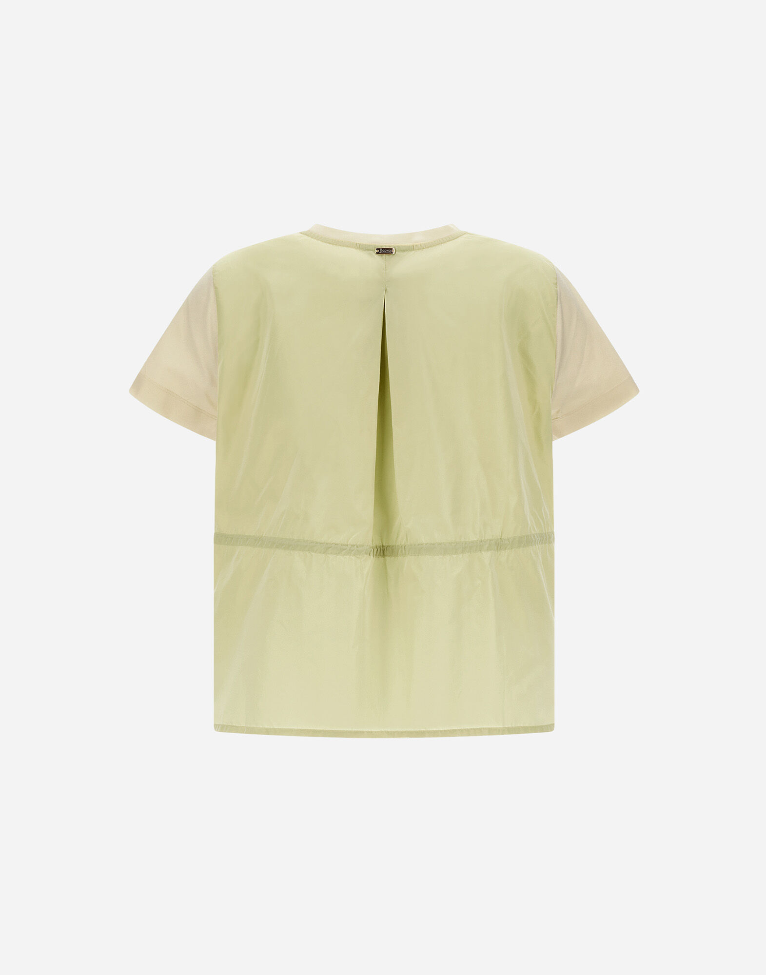 T-SHIRT IN CHIC COTTON JERSEY AND NEW TECHNO TAFFETA
