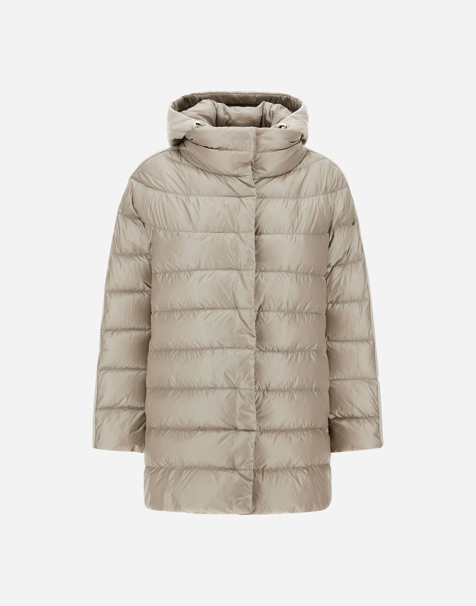 A-SHAPE JACKET IN NYLON ULTRALIGHT, CASHMERE AND SILK