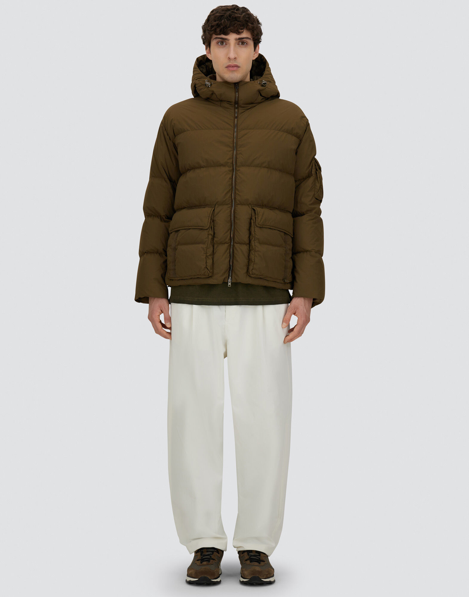 JACKET IN WASHED NYLON