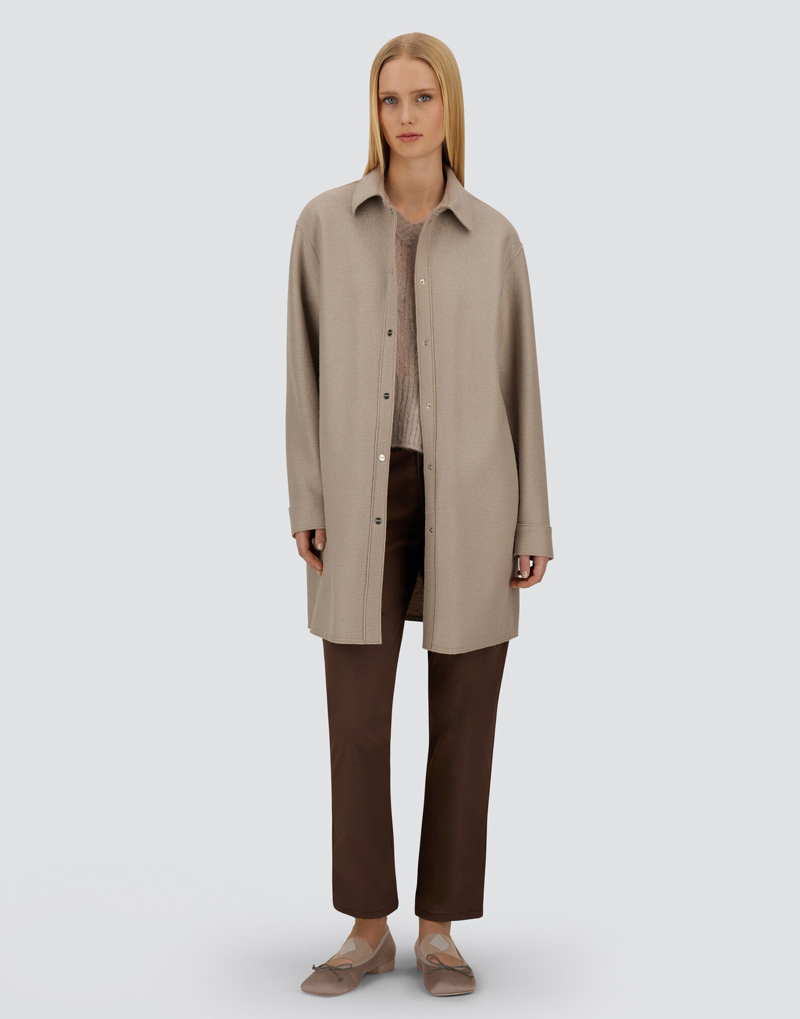 RESORT SHACKET IN FELTED WOOL
