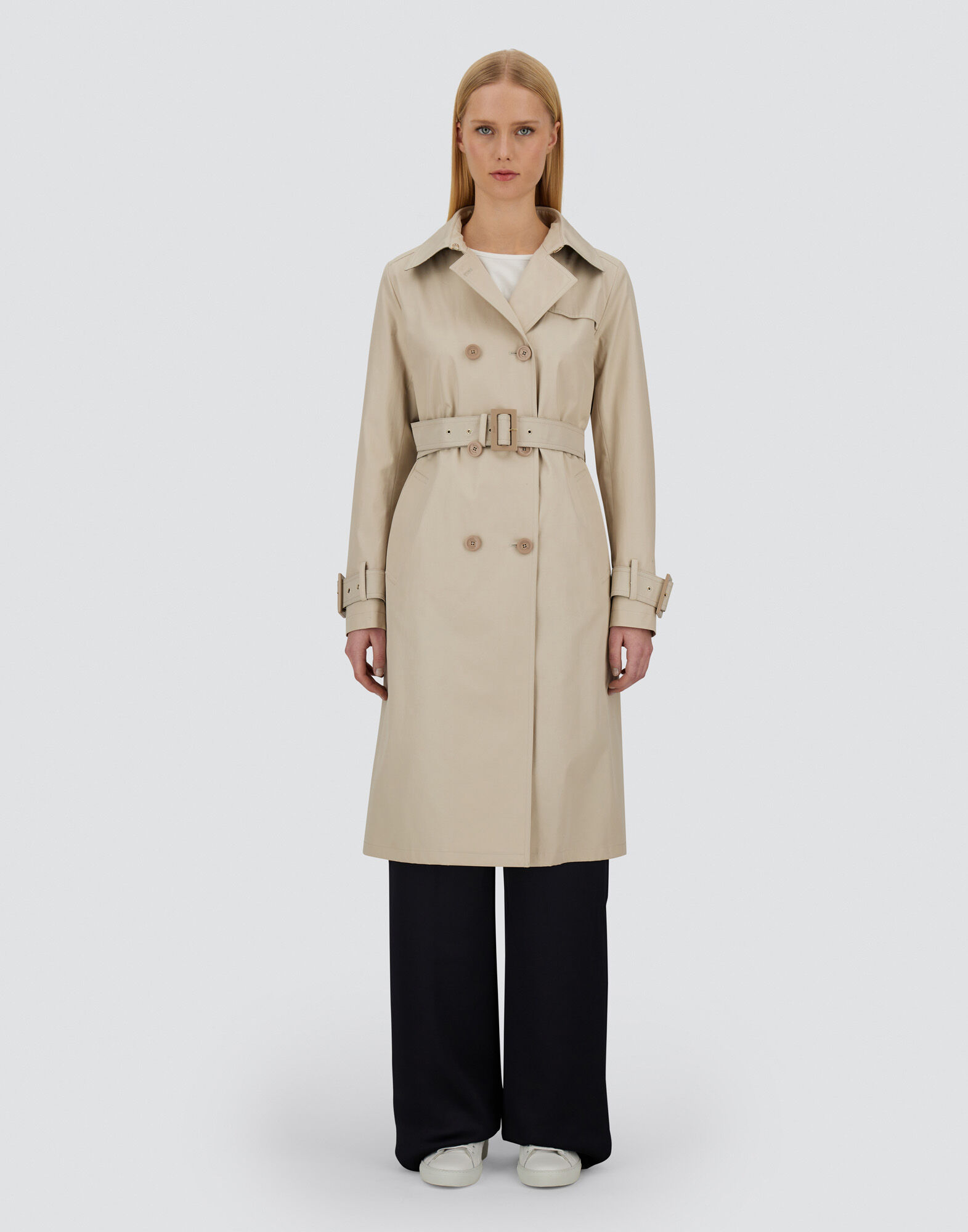 TRENCH COAT IN DELON AND MONOGRAM LUREX