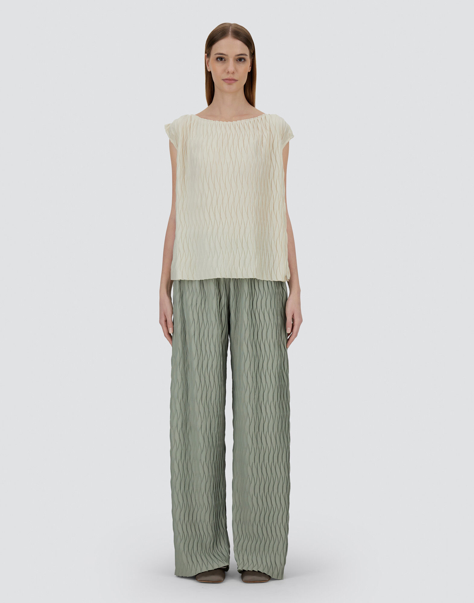 TANK?TOP IN WRINKLED EFFECT