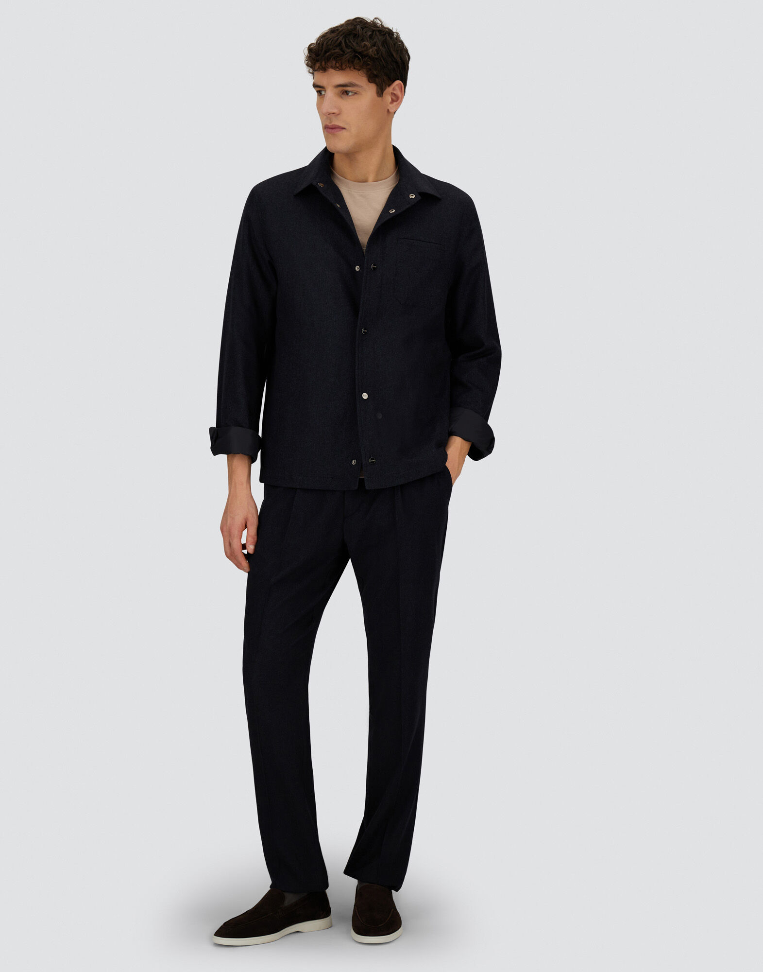 RESORT SHACKET IN CASHMERE SILK