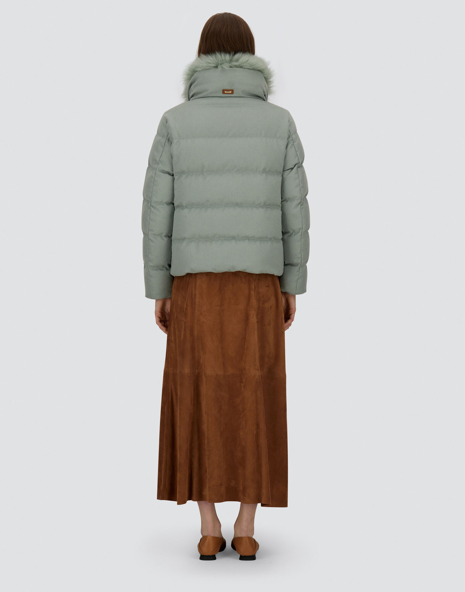 JACKET IN CASHMERE, SILK AND MONOGRAM