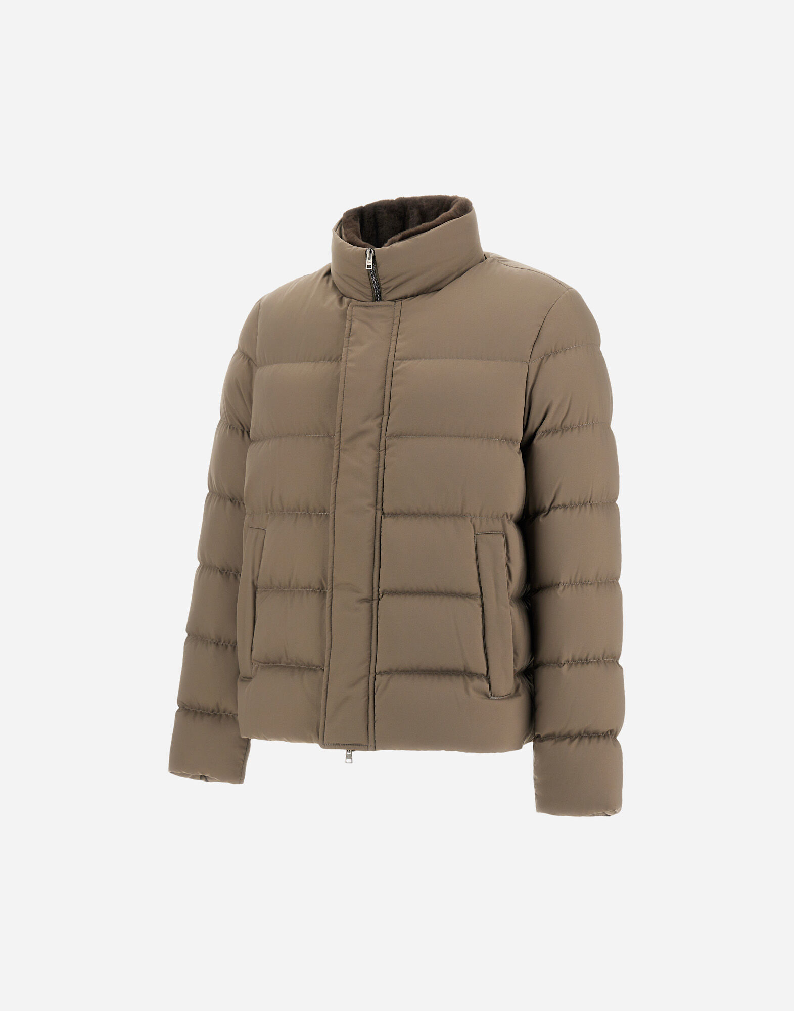 BOMBER JACKET IN ARENDELLE AND FAUX FUR