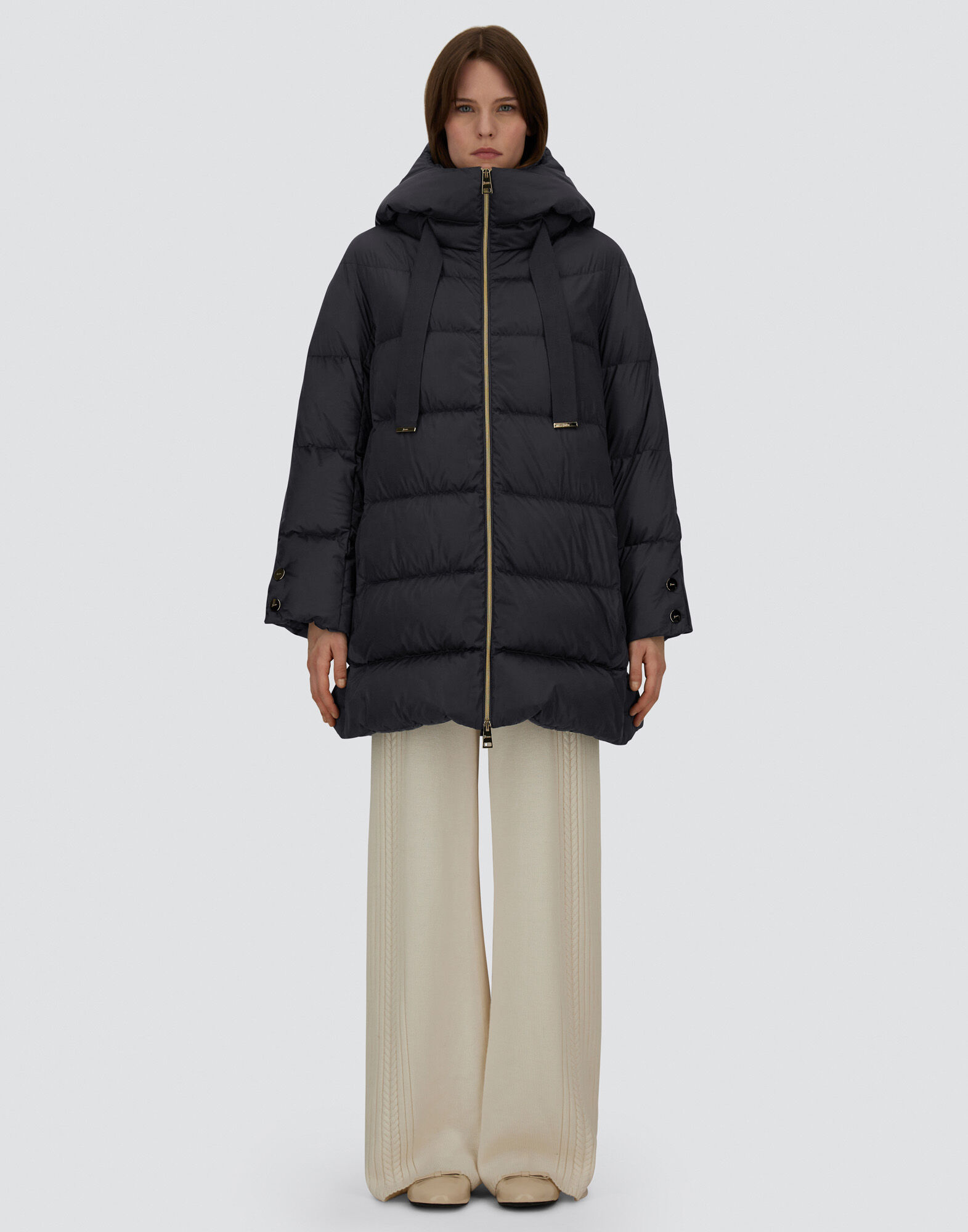 A-SHAPE JACKET IN SATIN