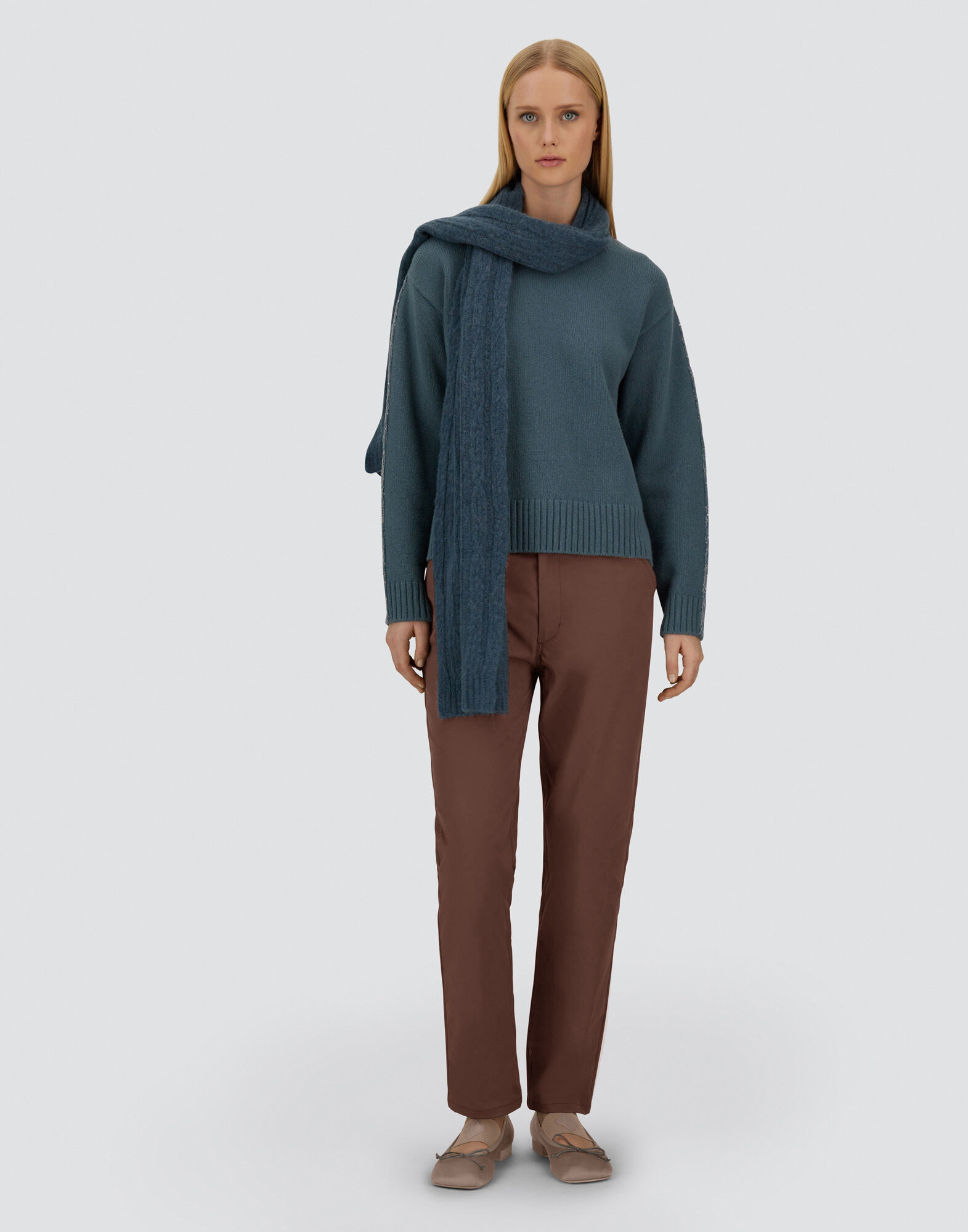 RESORT TROUSERS IN COTTON FEEL