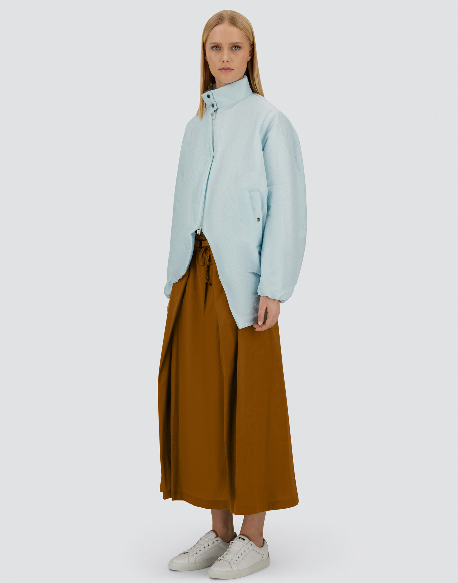 GLOBE SKIRT IN ECO COTTON FEEL