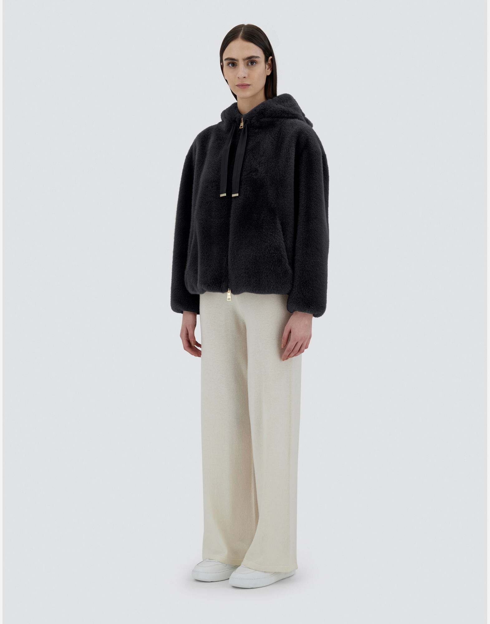 SWEATSHIRT IN FAUX MINK FUR