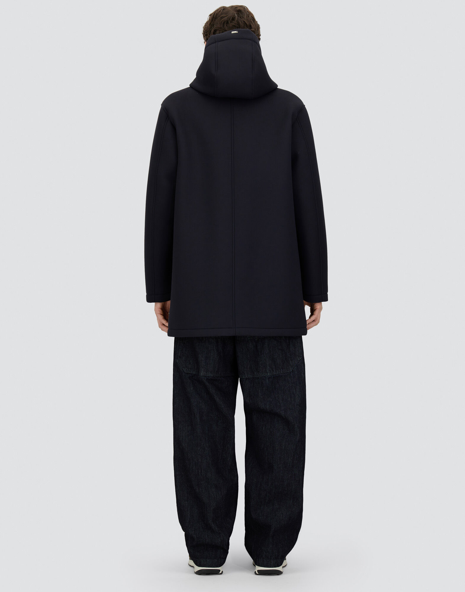 LONG PARKA IN 3-LAYER SCUBA