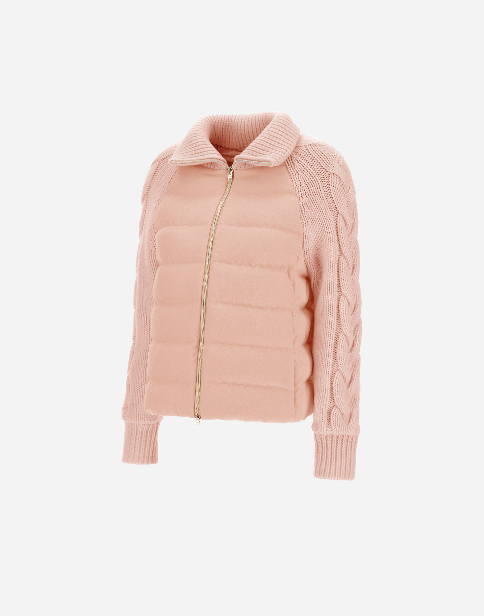 JACKET IN CASHMERE, SILK AND KNIT