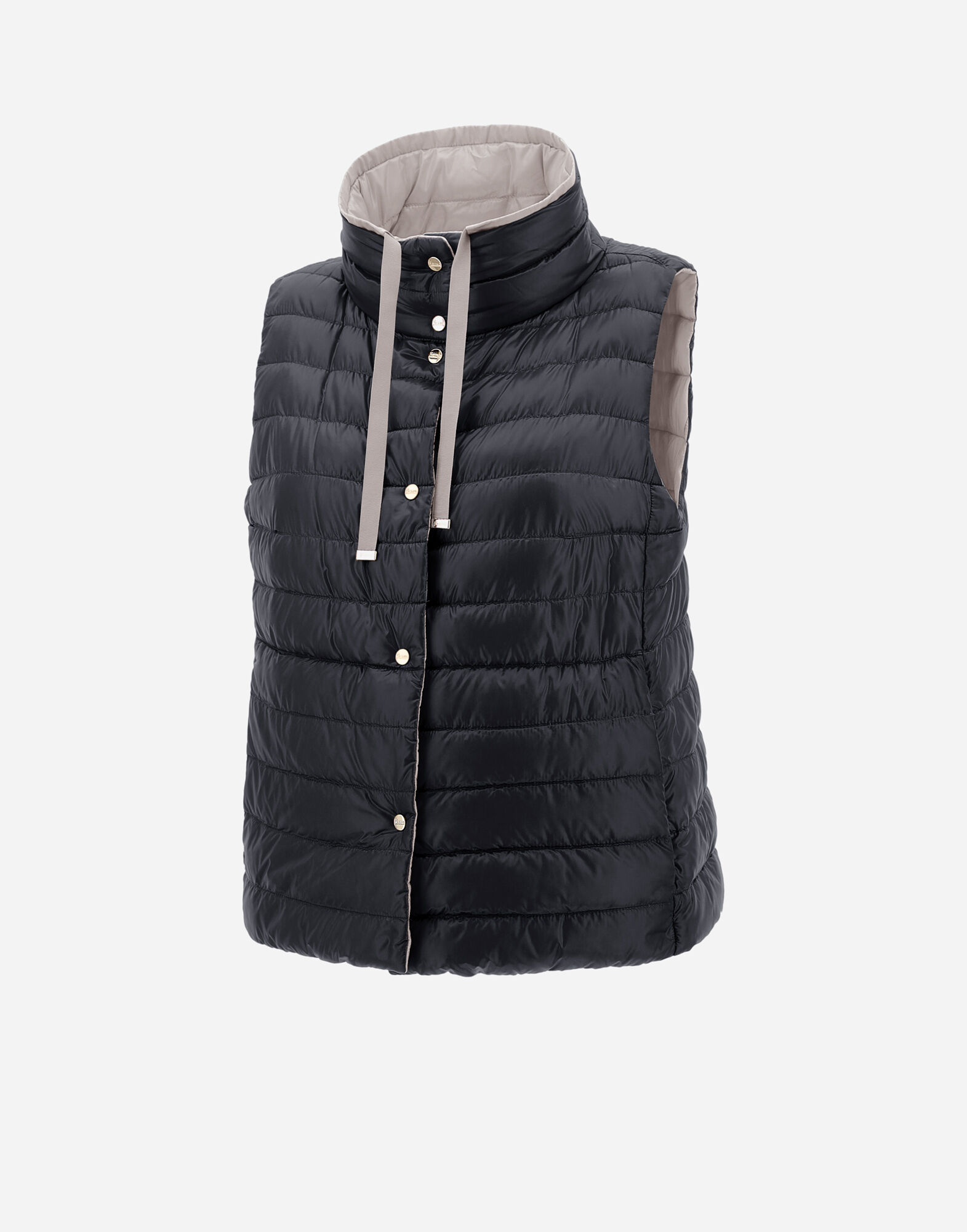 REVERSIBLE SLEEVELESS JACKET IN NYLON ULTRALIGHT