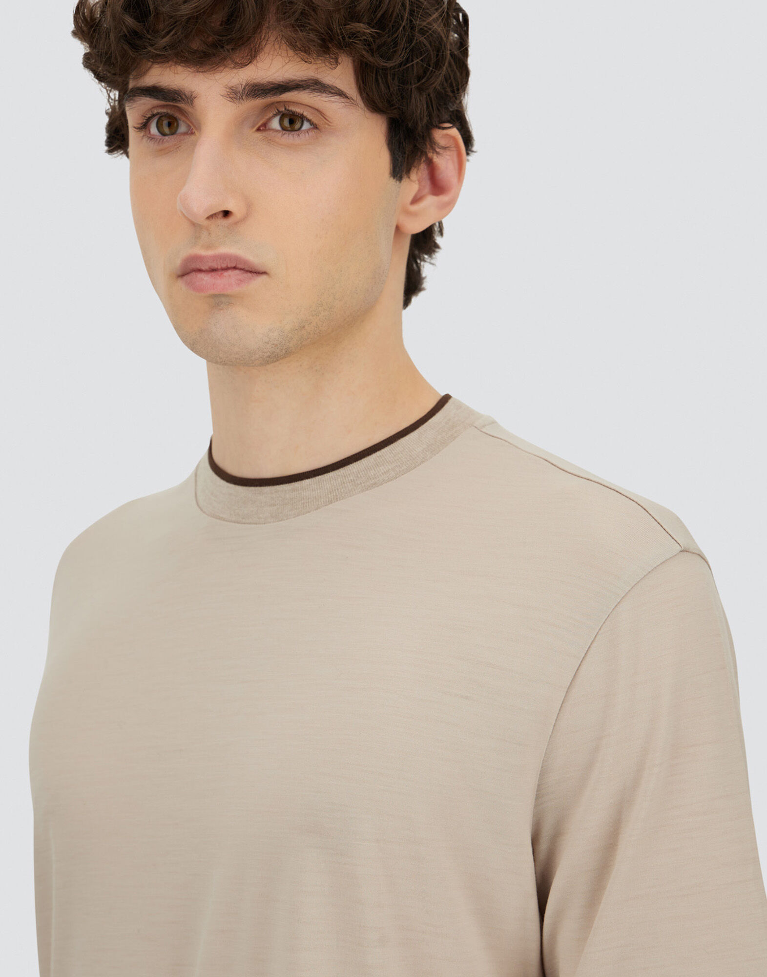 T-SHIRT IN SOFT WOOL JERSEY