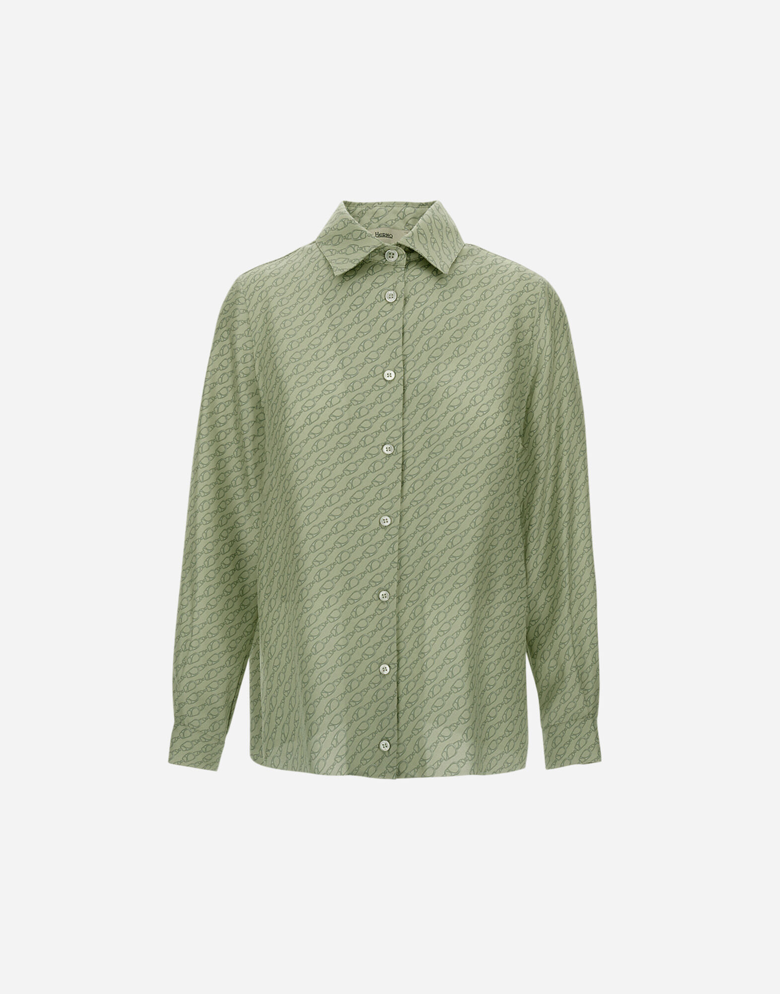 SHIRT IN ICONIC PRINT SILK
