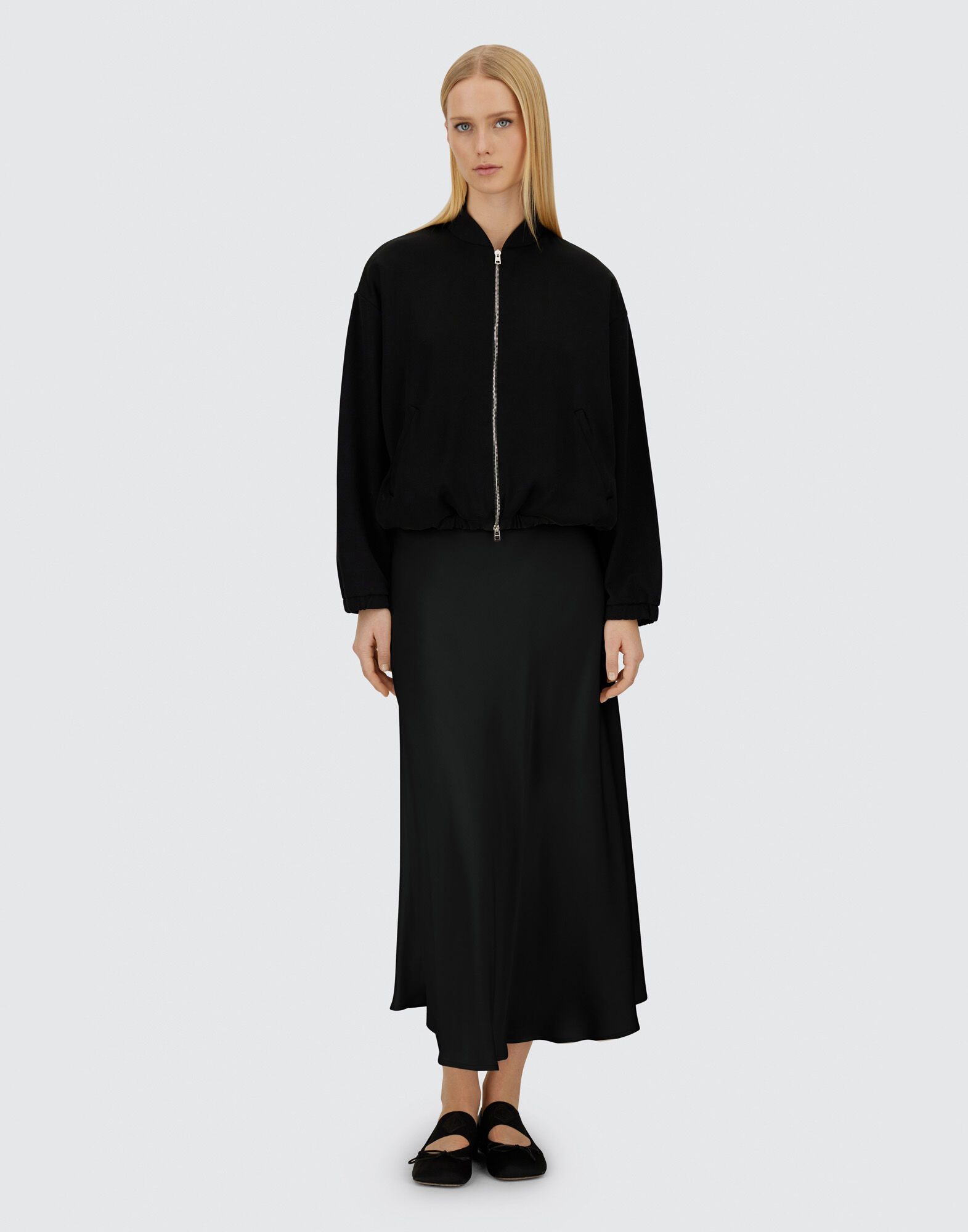 RESORT SKIRT IN ENVERS SATIN
