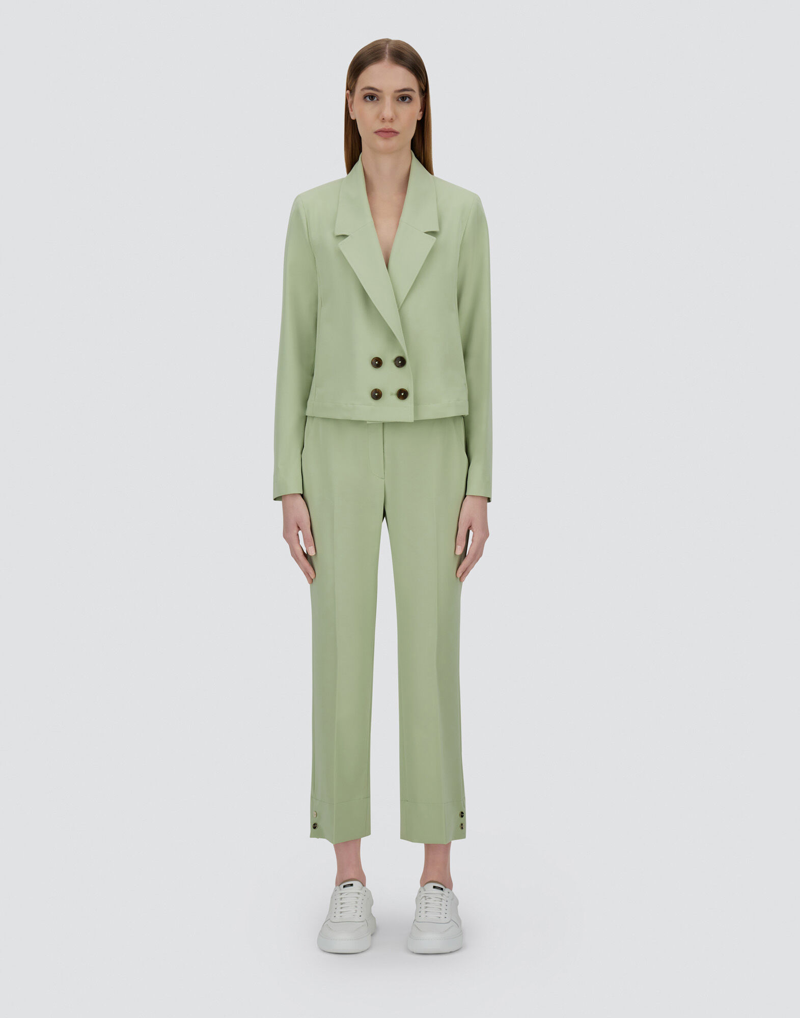 VISCOSE-EFFECT BLAZER