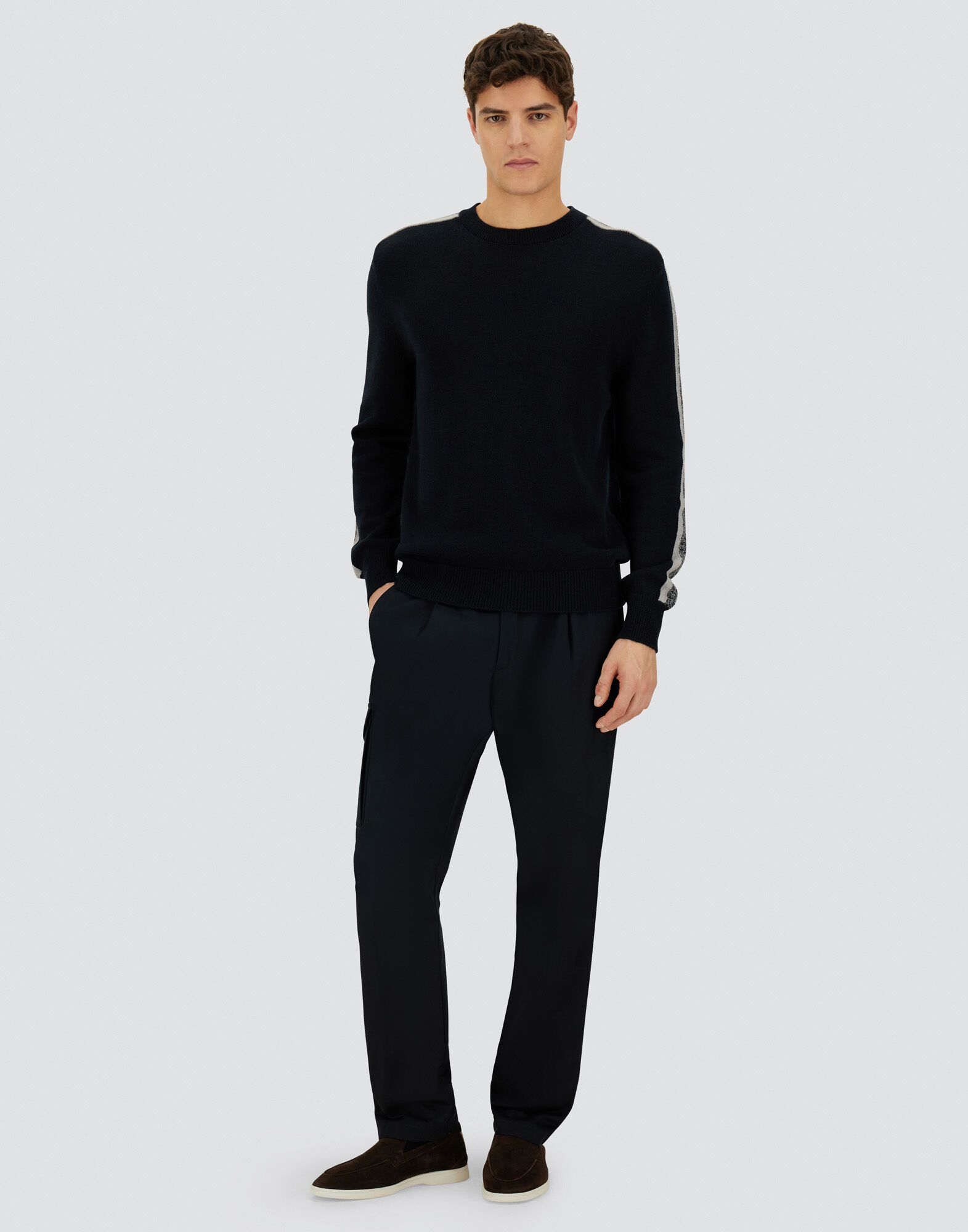 RESORT SWEATER IN CARDED PURE WOOL