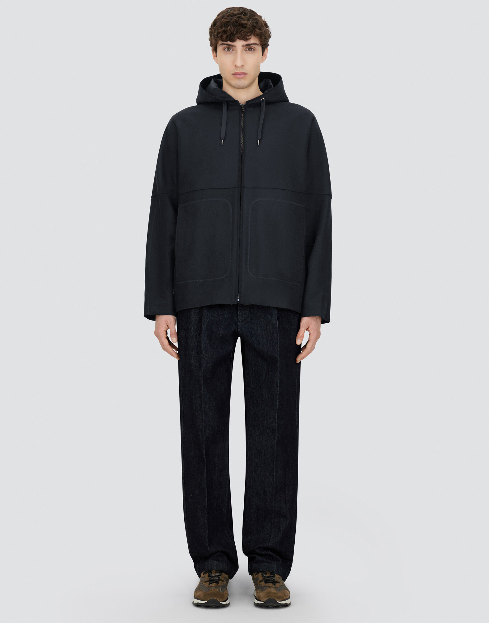 JACKET IN PURE WOOL CLOTH