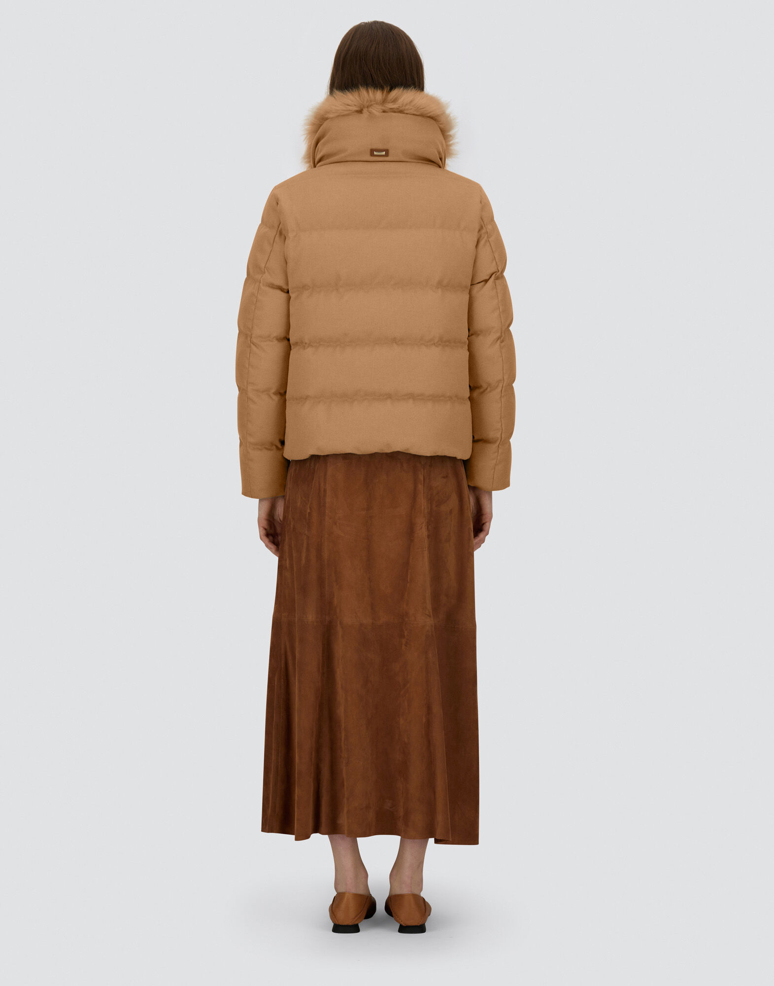 JACKET IN CASHMERE, SILK AND MONOGRAM