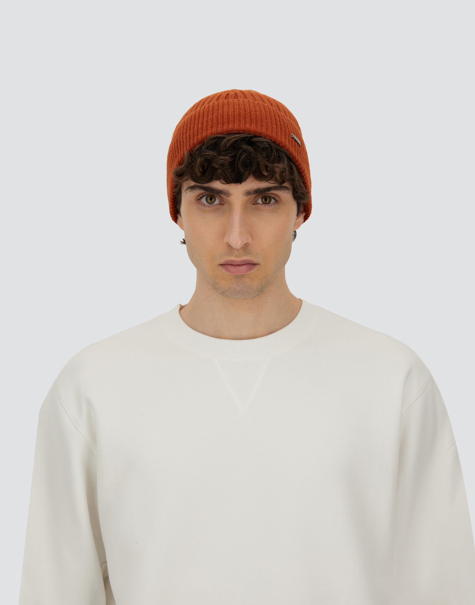 BEANIE IN DOUBLE RIB WOOL