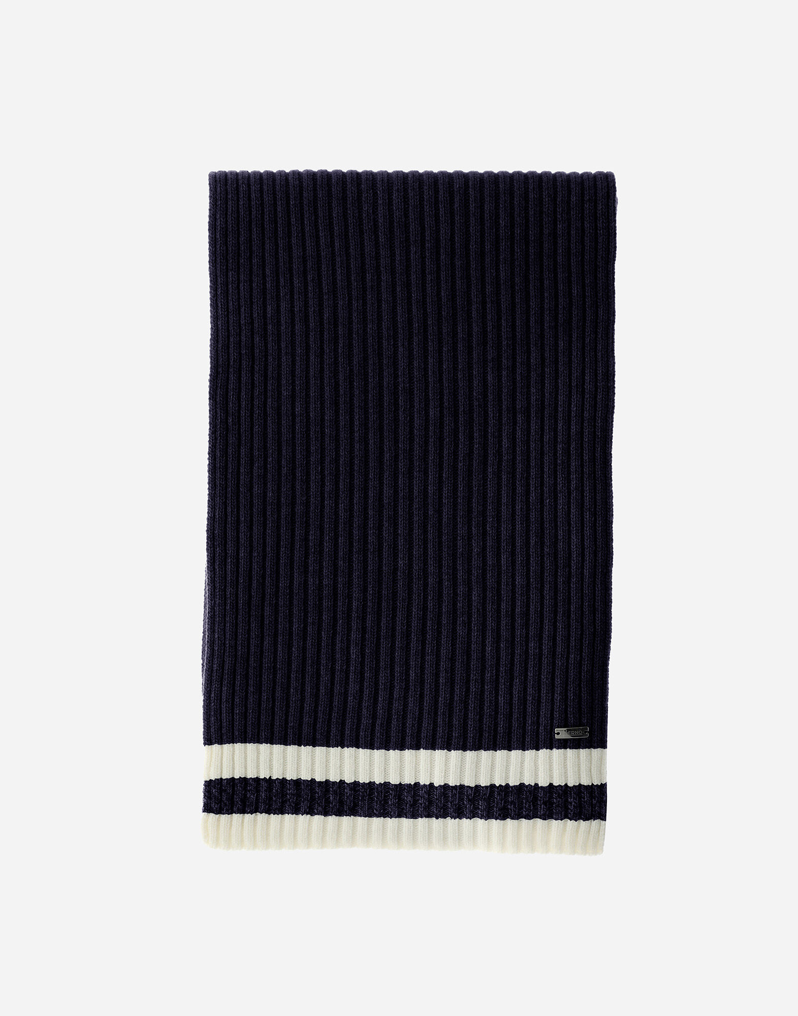RESORT SCARF IN DOUBLE RIB WOOL