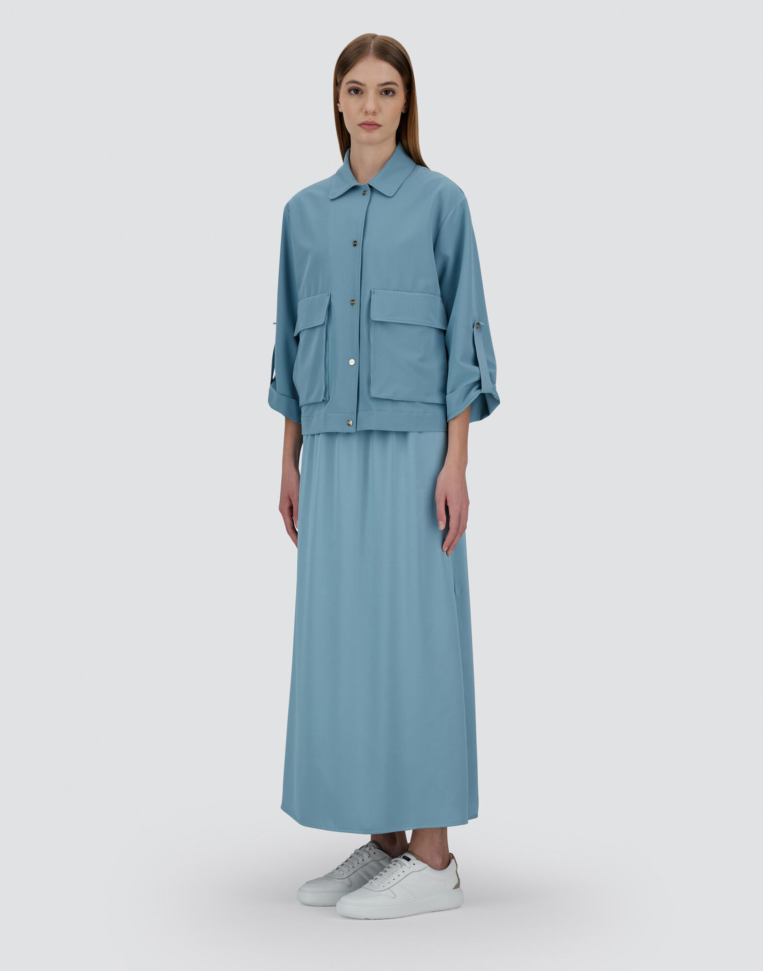 VISCOSE-EFFECT SHACKET