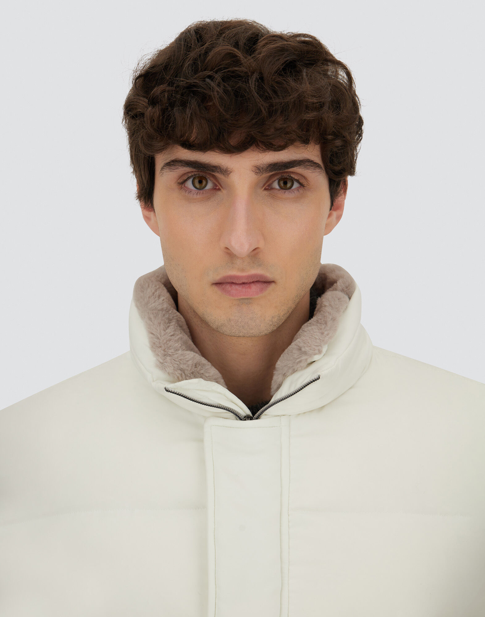 BOMBER JACKET IN ARENDELLE AND FAUX FUR