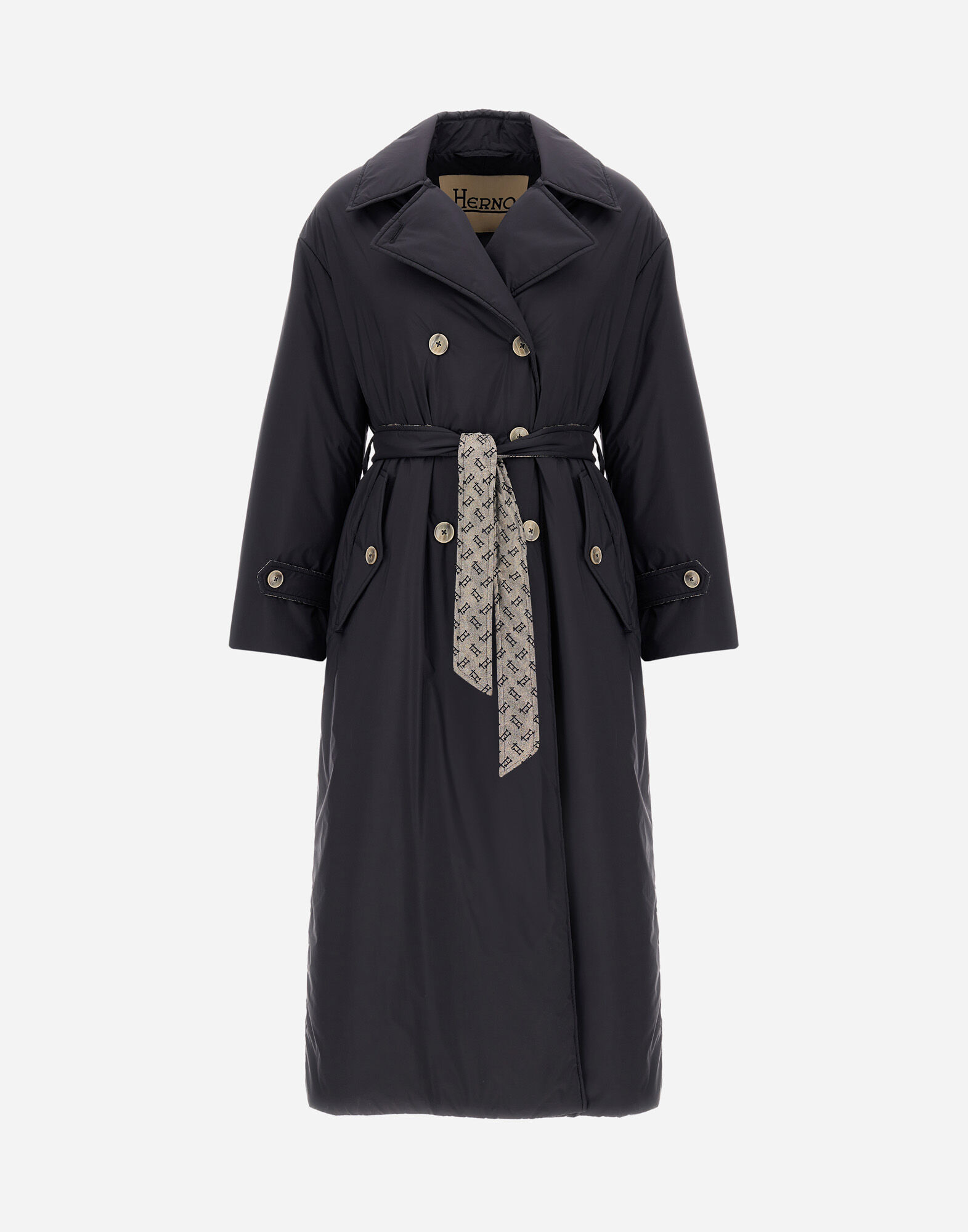 TRENCH COAT IN ECOAGE AND MONOGRAM LUREX