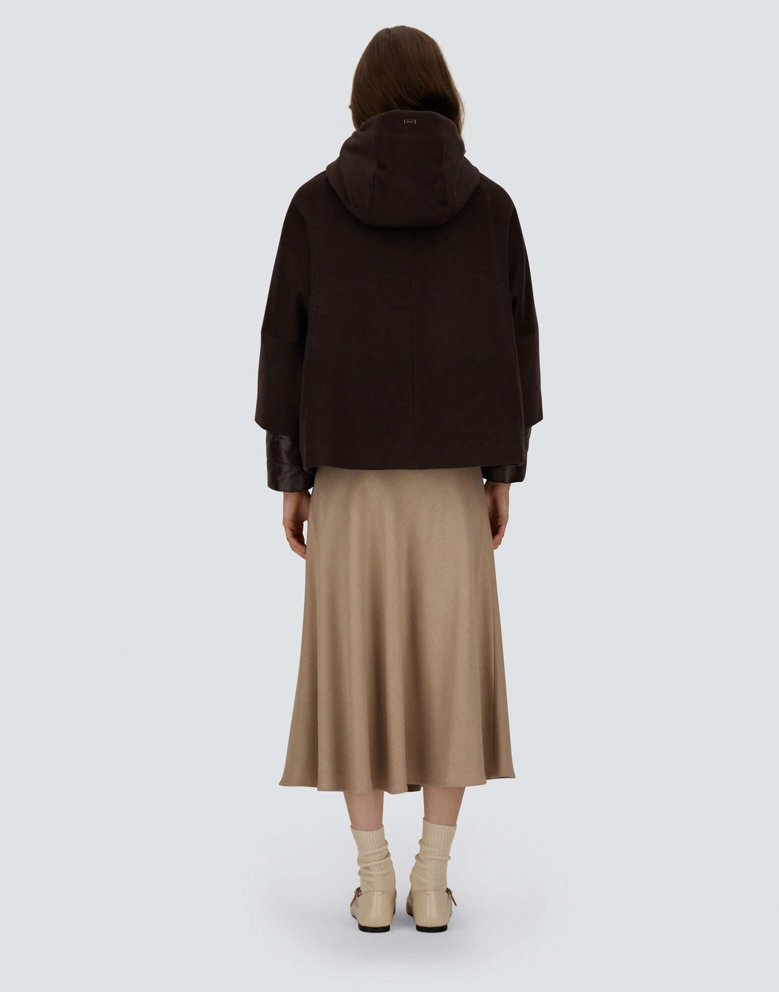 CAPE IN PURE CASHMERE AND NYLON ULTRALIGHT