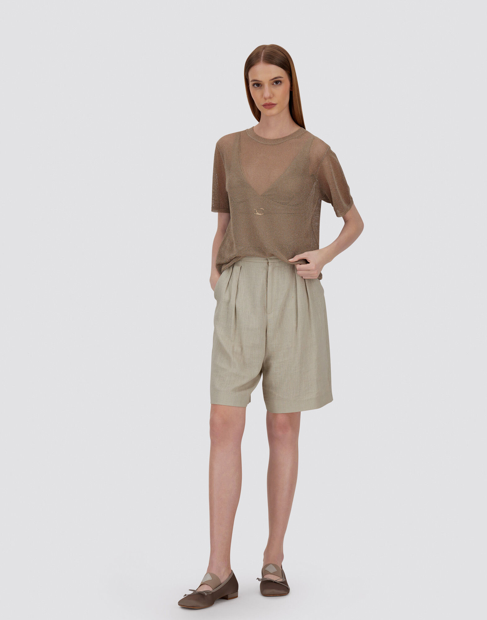 BRIGHT SUMMER KNIT T-SHIRT