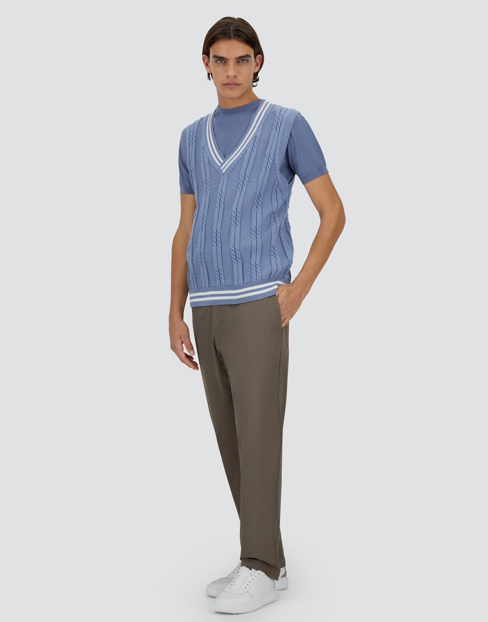 ETERNAL COTTON CABLE GILET