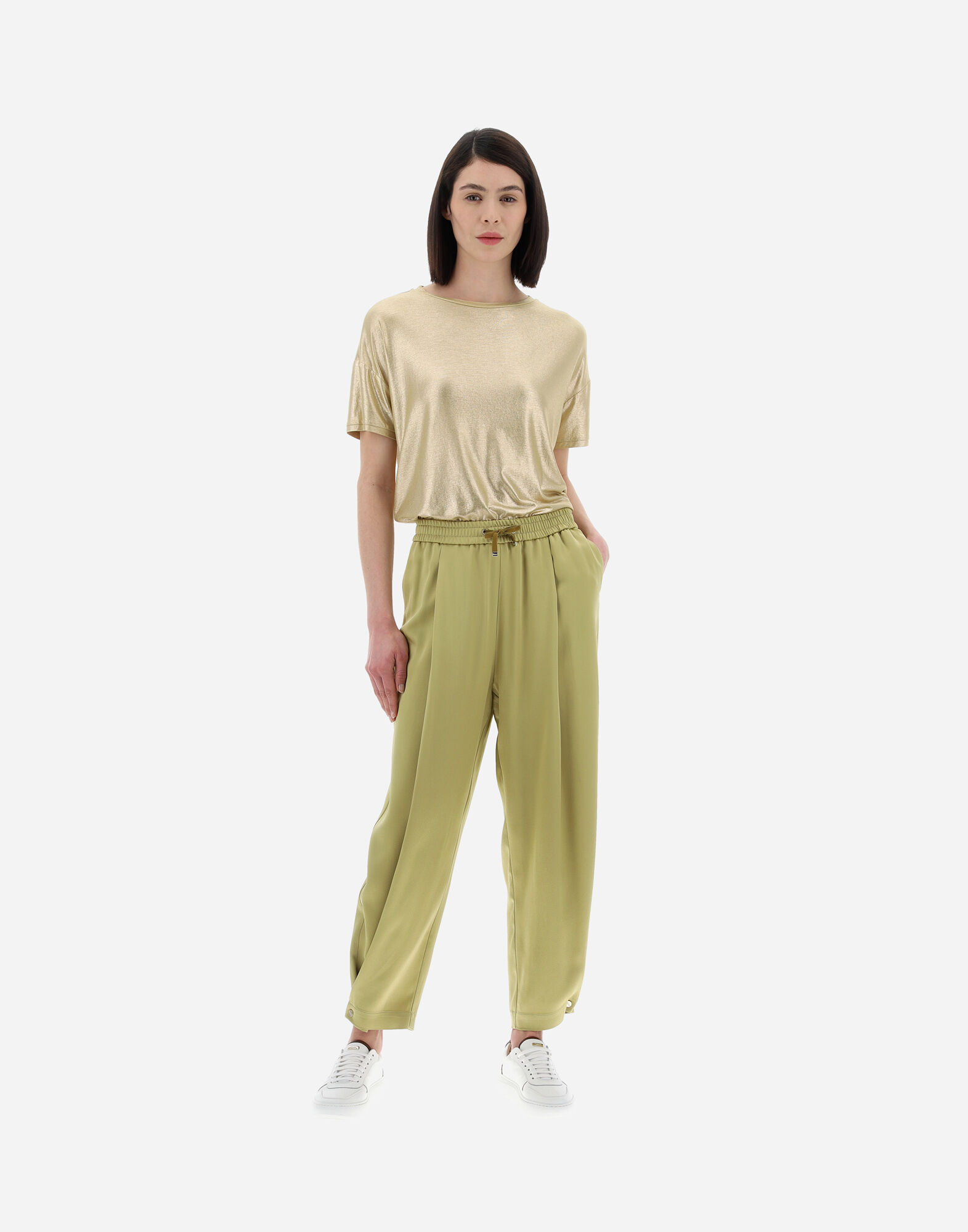 RESORT TROUSERS IN SATIN EFFECT