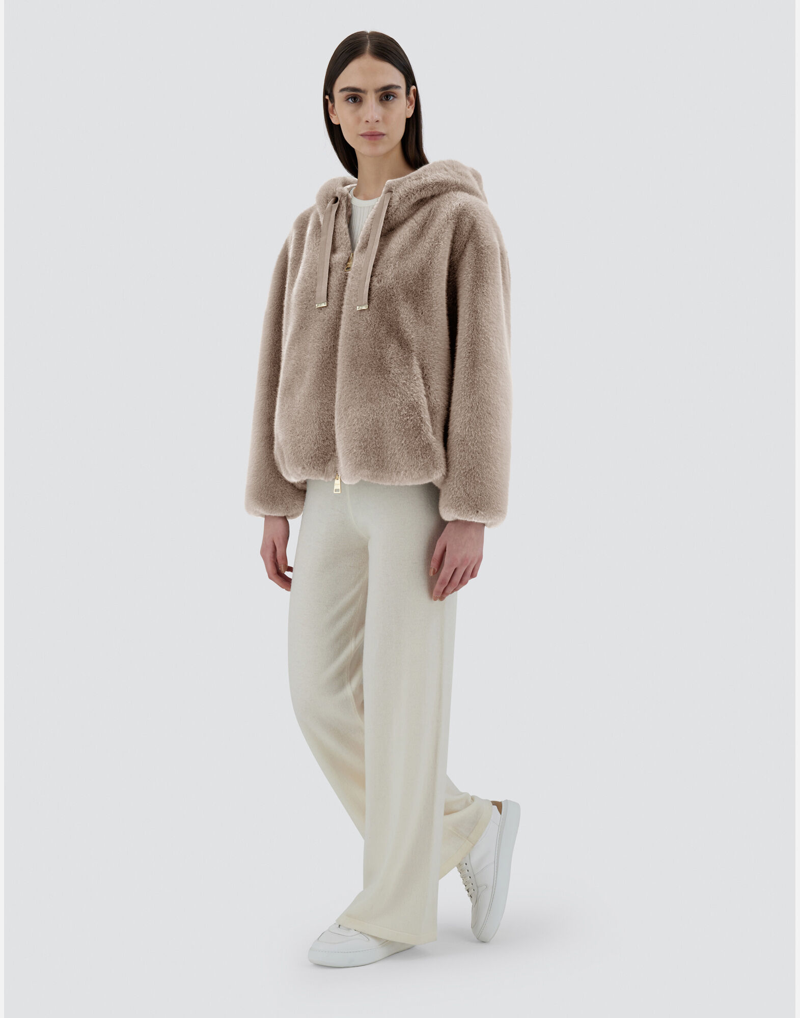 SWEATSHIRT IN FAUX MINK FUR