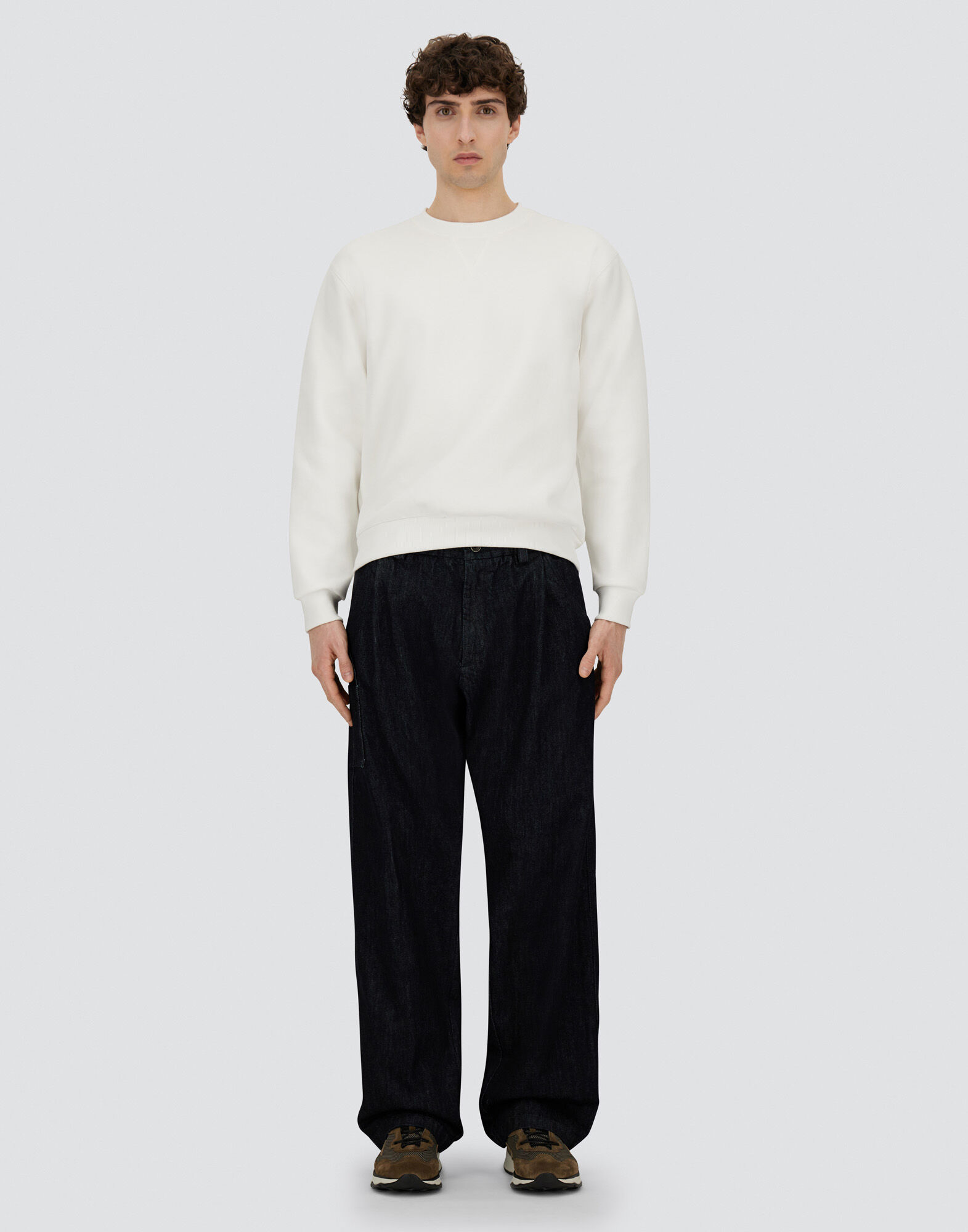 SWEATSHIRT IN SMOOTH DOUBLE JERSEY