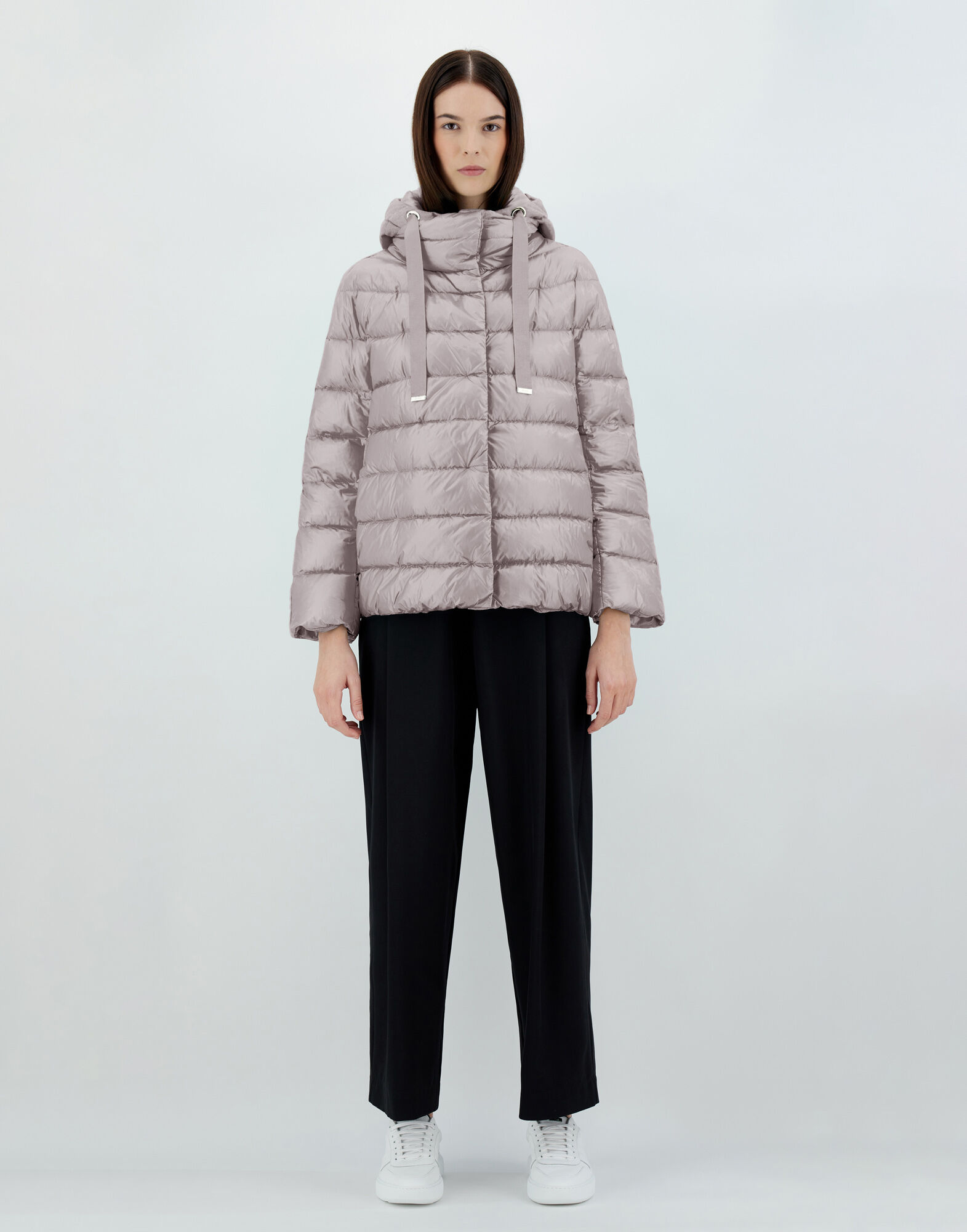 NYLON ULTRALIGHT AND SILK CASHMERE CAPE