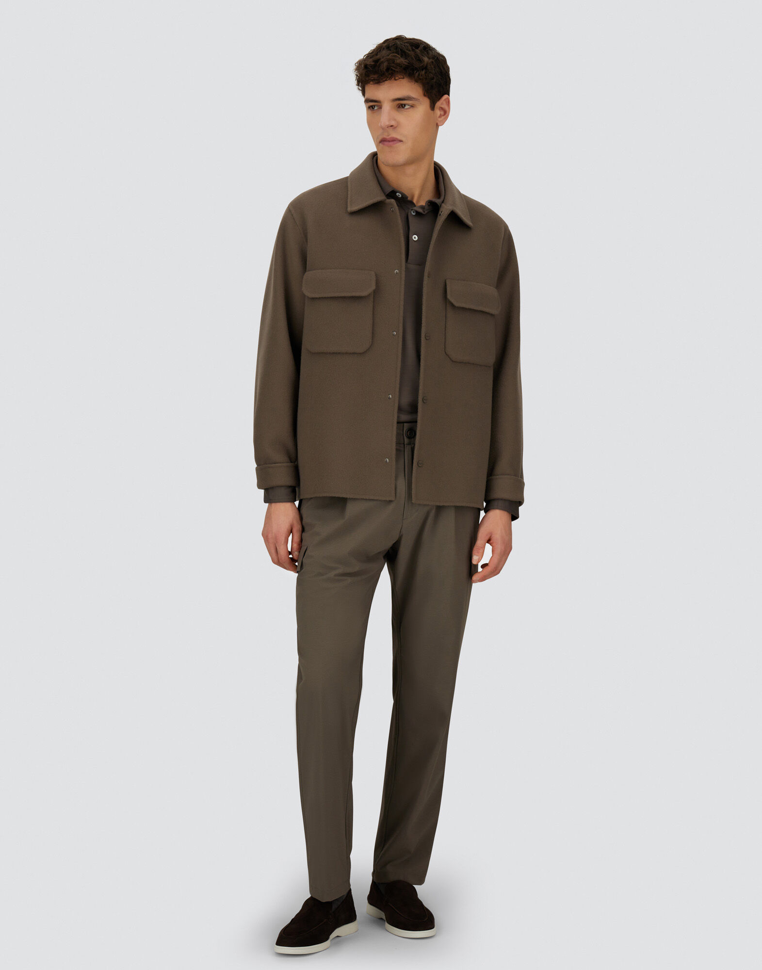 RESORT SHACKET IN DOUBLE FACED PURE WOOL
