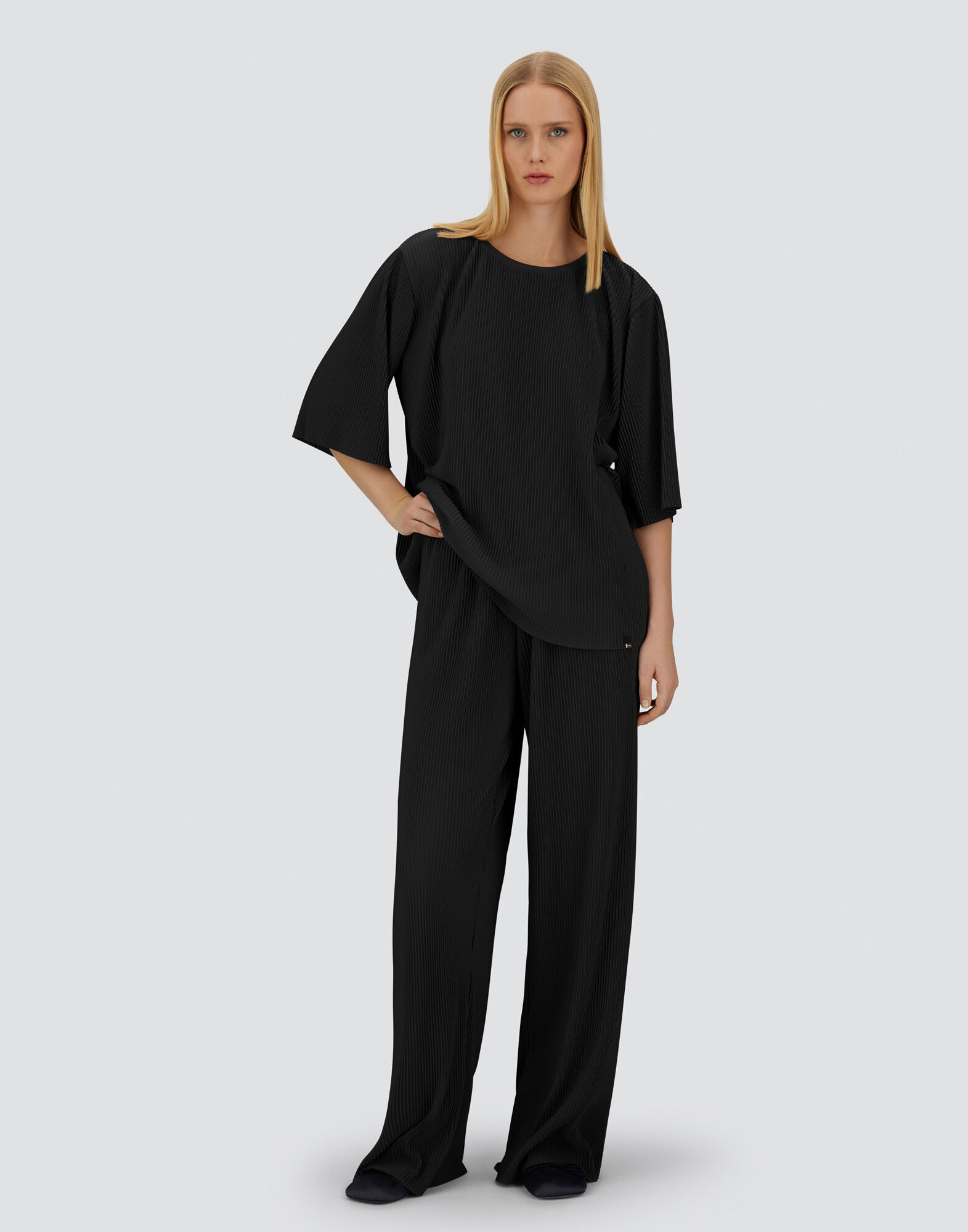 RESORT T-SHIRT IN PLEATED JERSEY