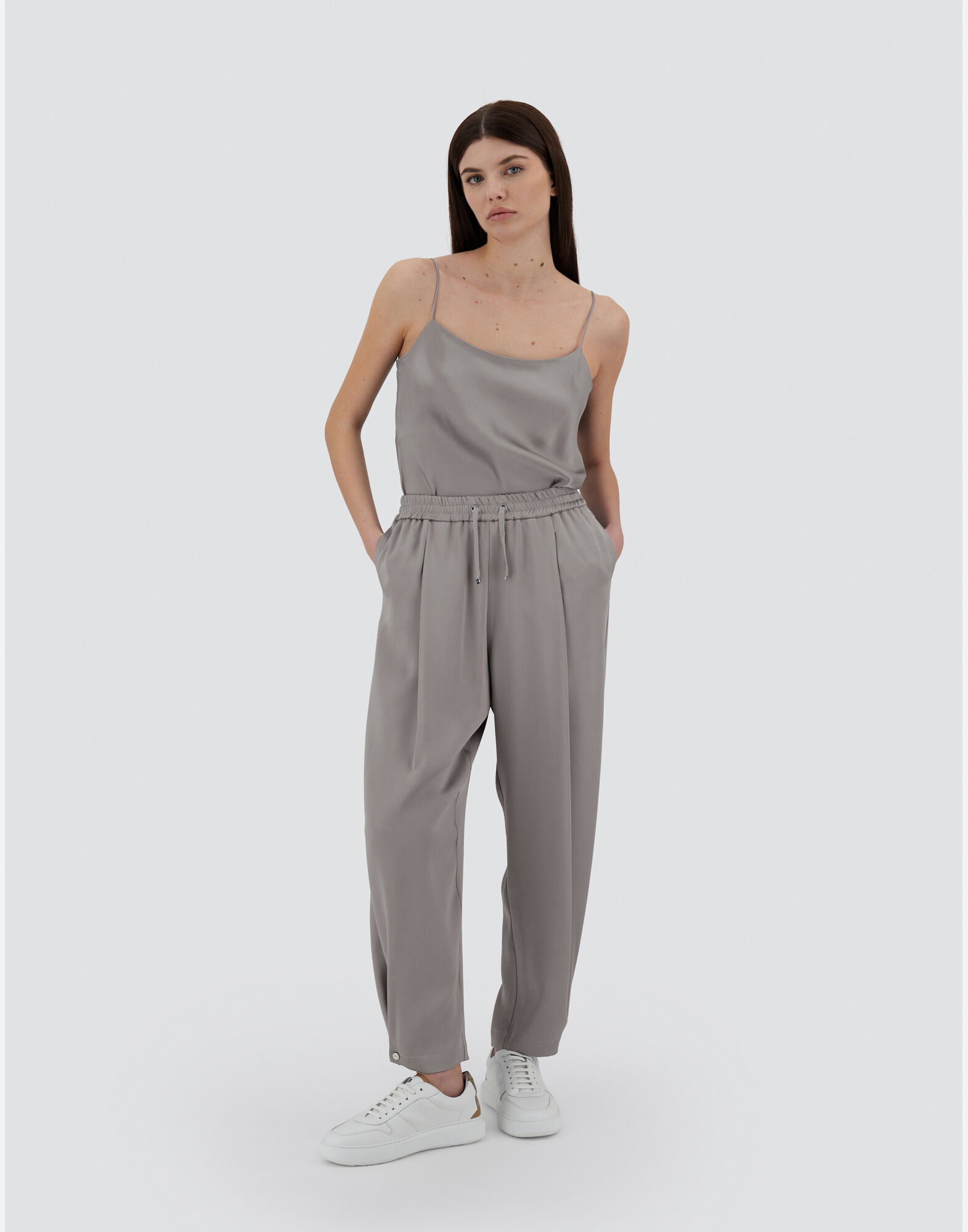 RESORT TROUSERS IN SATIN EFFECT