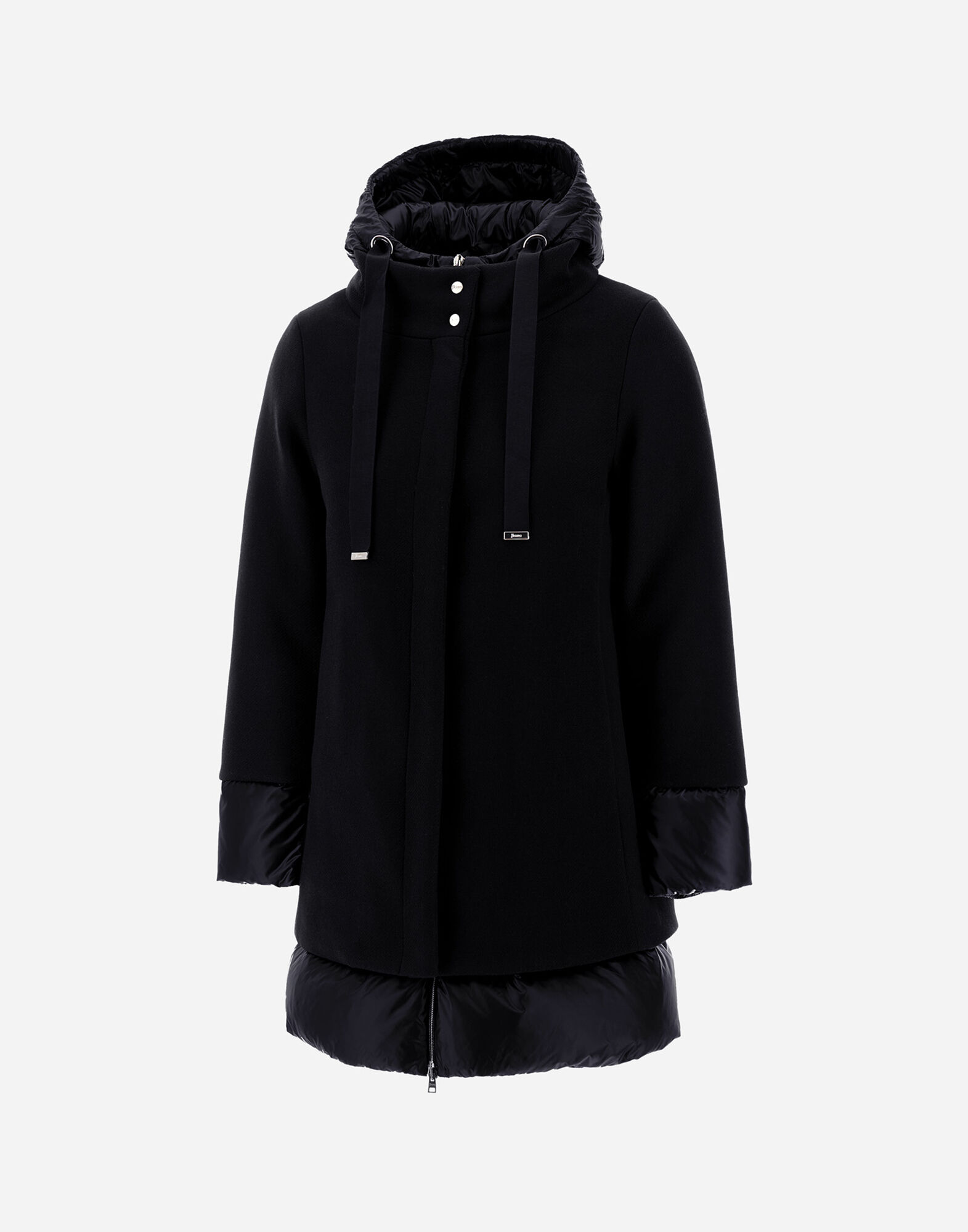 A-SHAPE JACKET IN ECOWOOL AND NYLON ULTRALIGHT