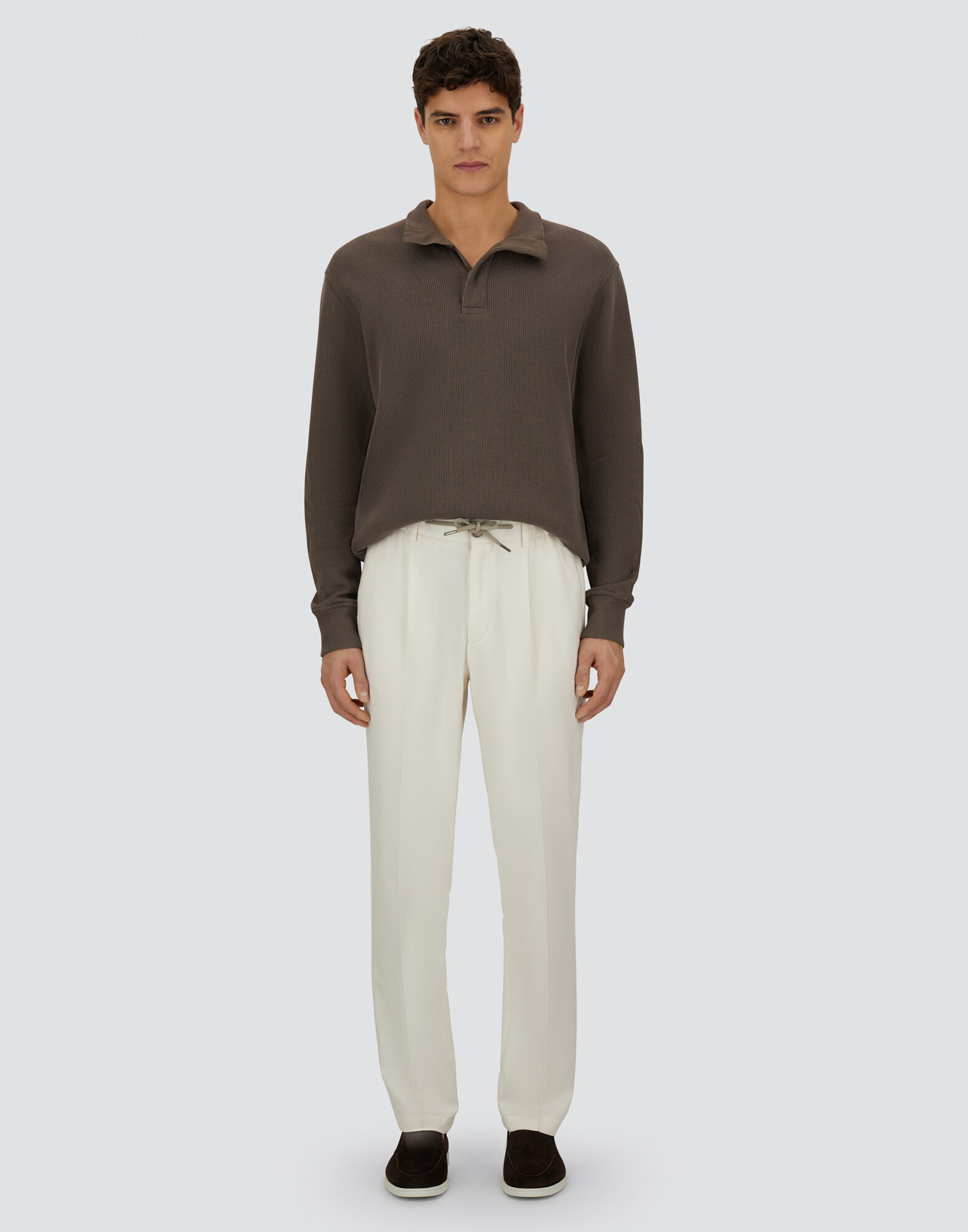 RESORT TROUSERS IN CASHMERE SILK