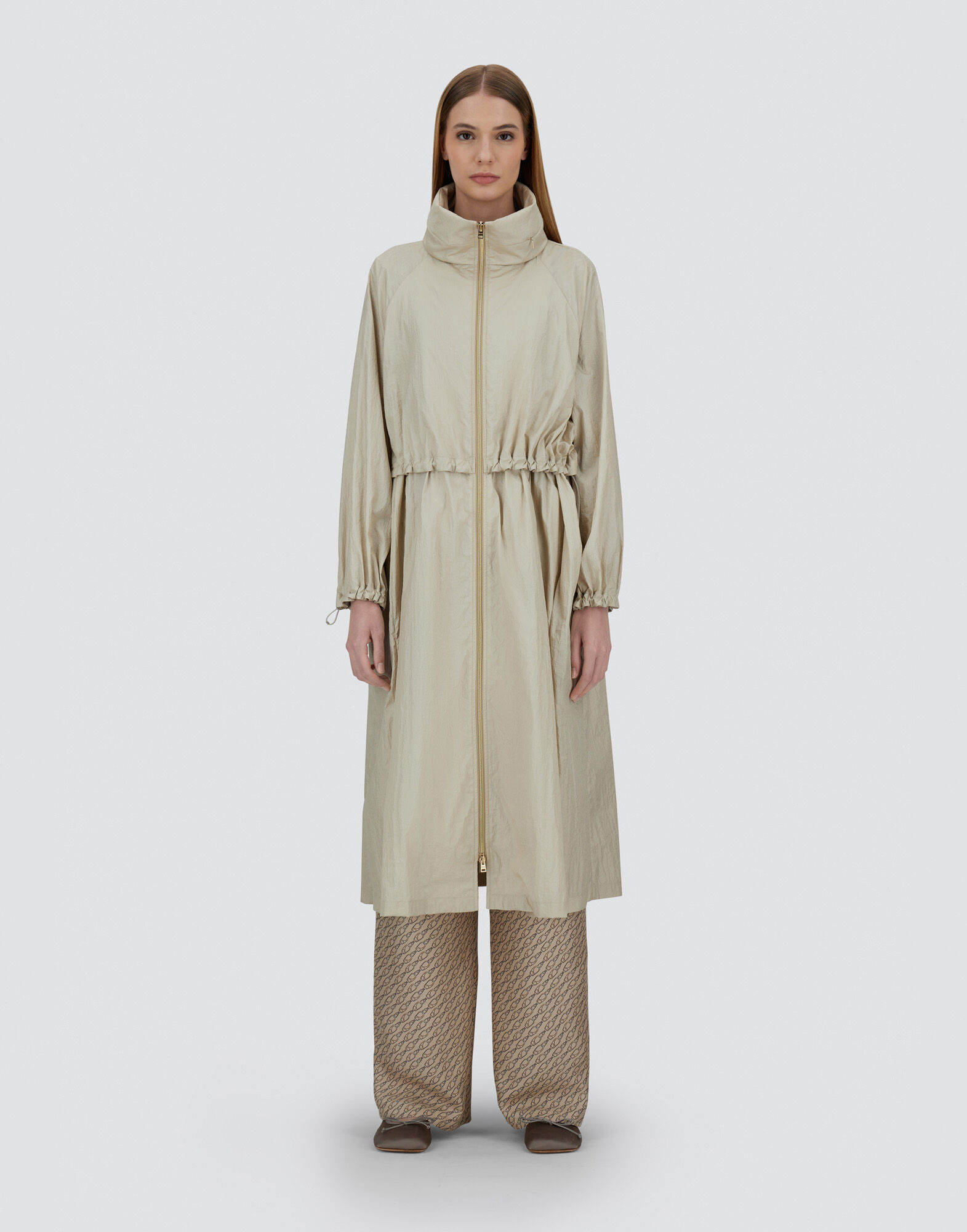 SHINY TECH CRINKLE PARKA