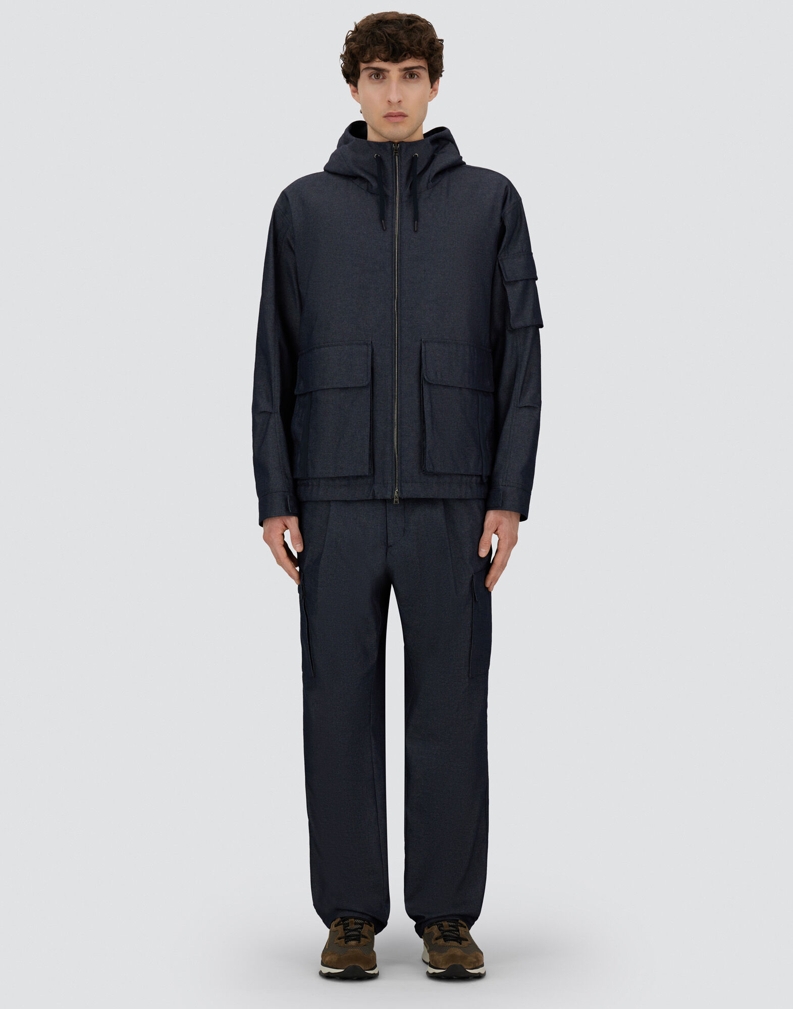 DENIM-EFFECT COTTON JACKET