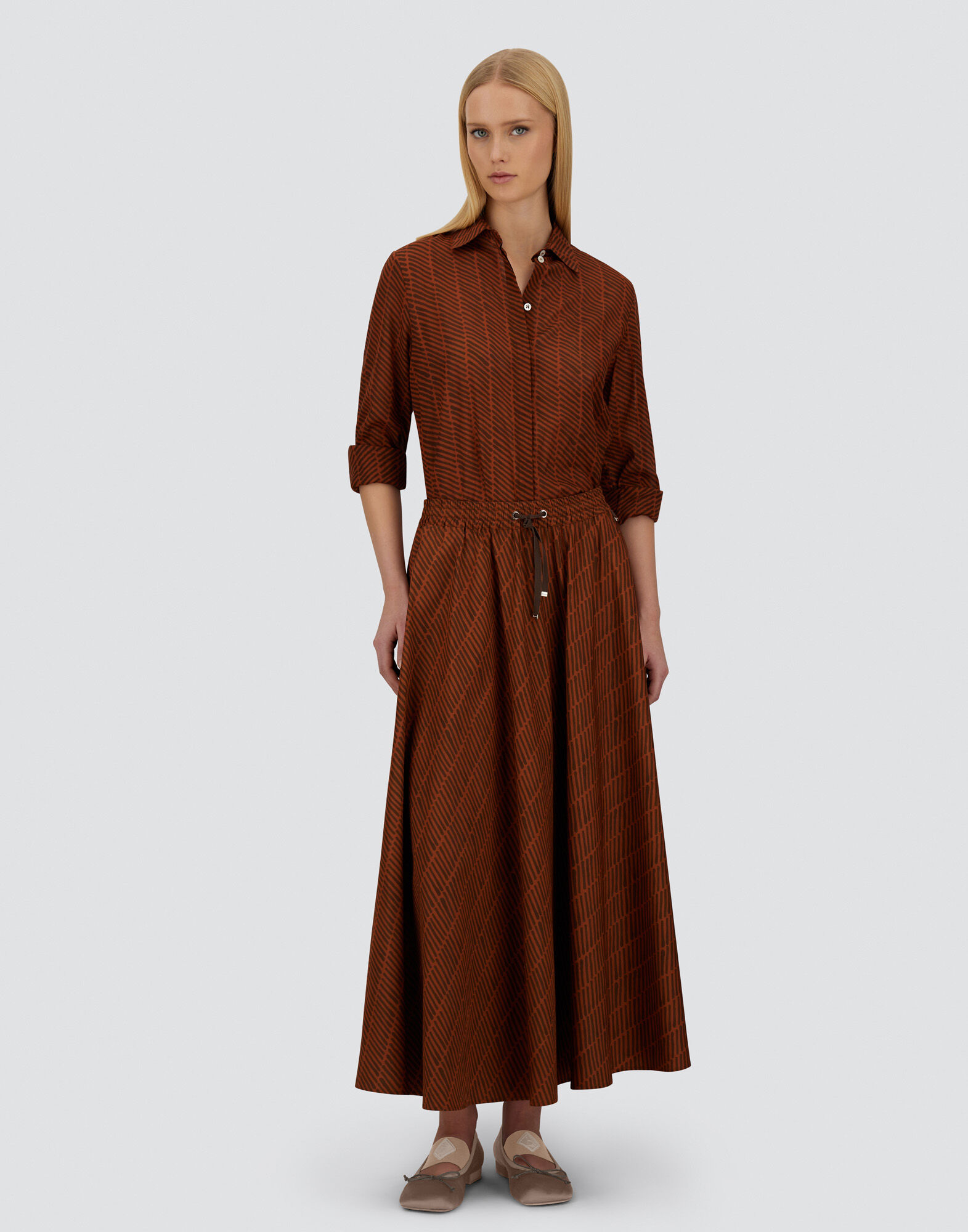 RESORT SHIRT IN LIGHT COTTON SPIKE PRINT