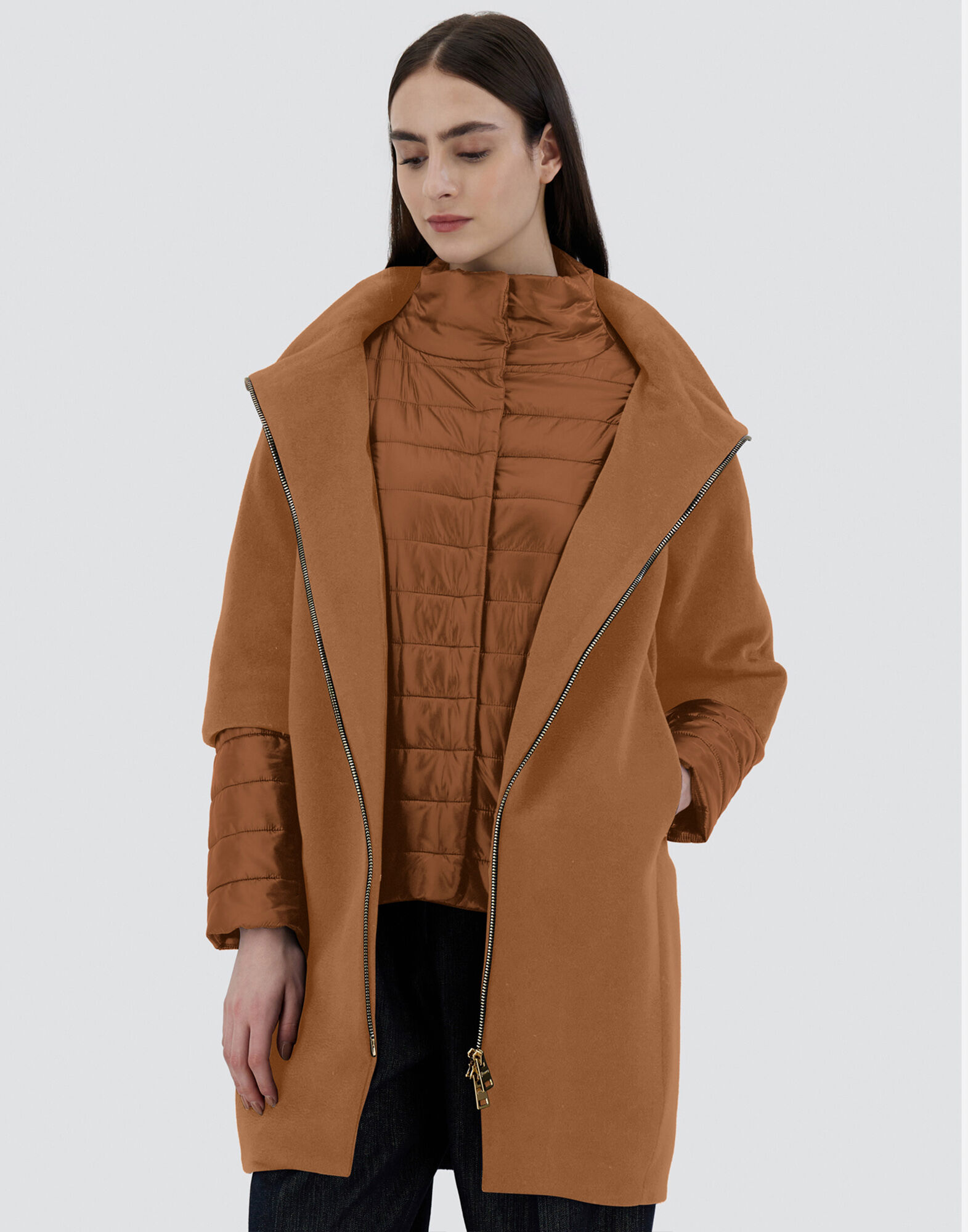 COAT IN LUXURY WOOL AND NYLON ULTRALIGHT