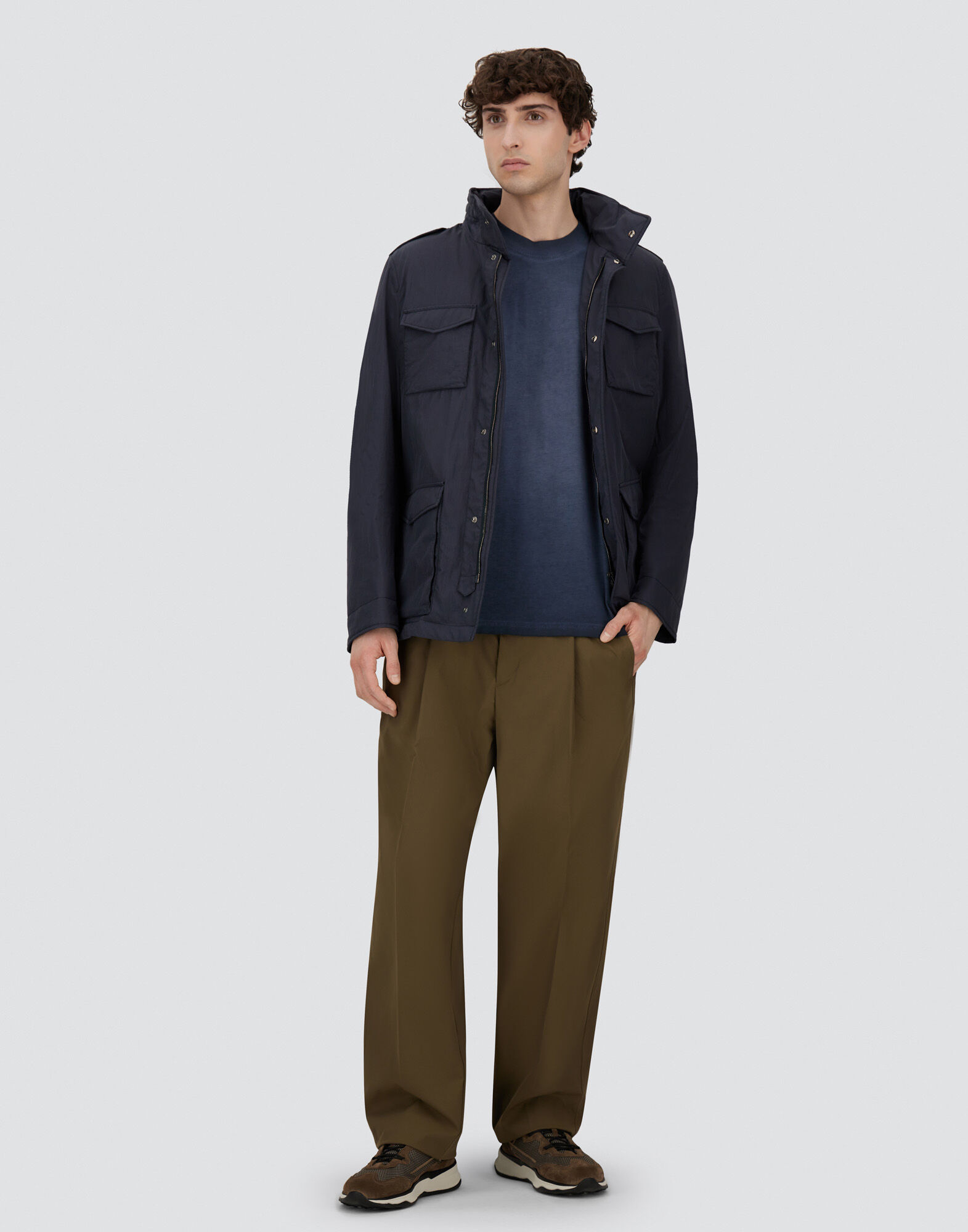 FIELD JACKET IN CRINKLE NYLON