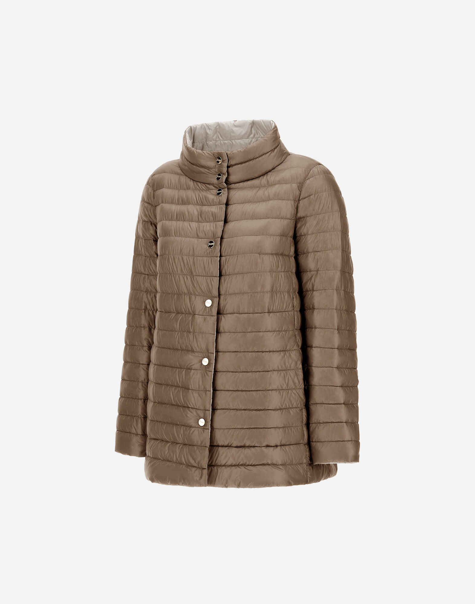 REVERSIBLE A-SHAPE JACKET IN NYLON ULTRALIGHT
